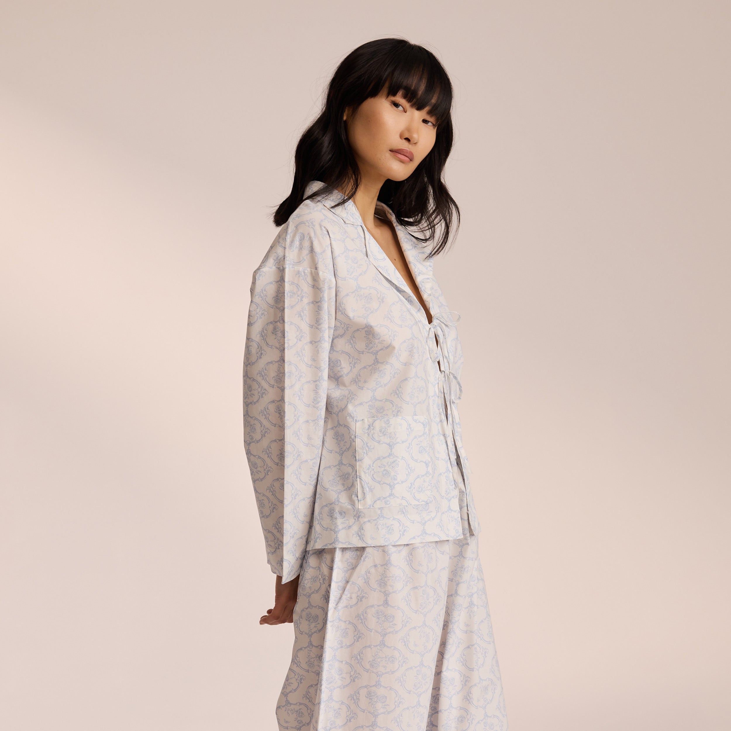Katoenen Pyjama Shirt | Miki, S