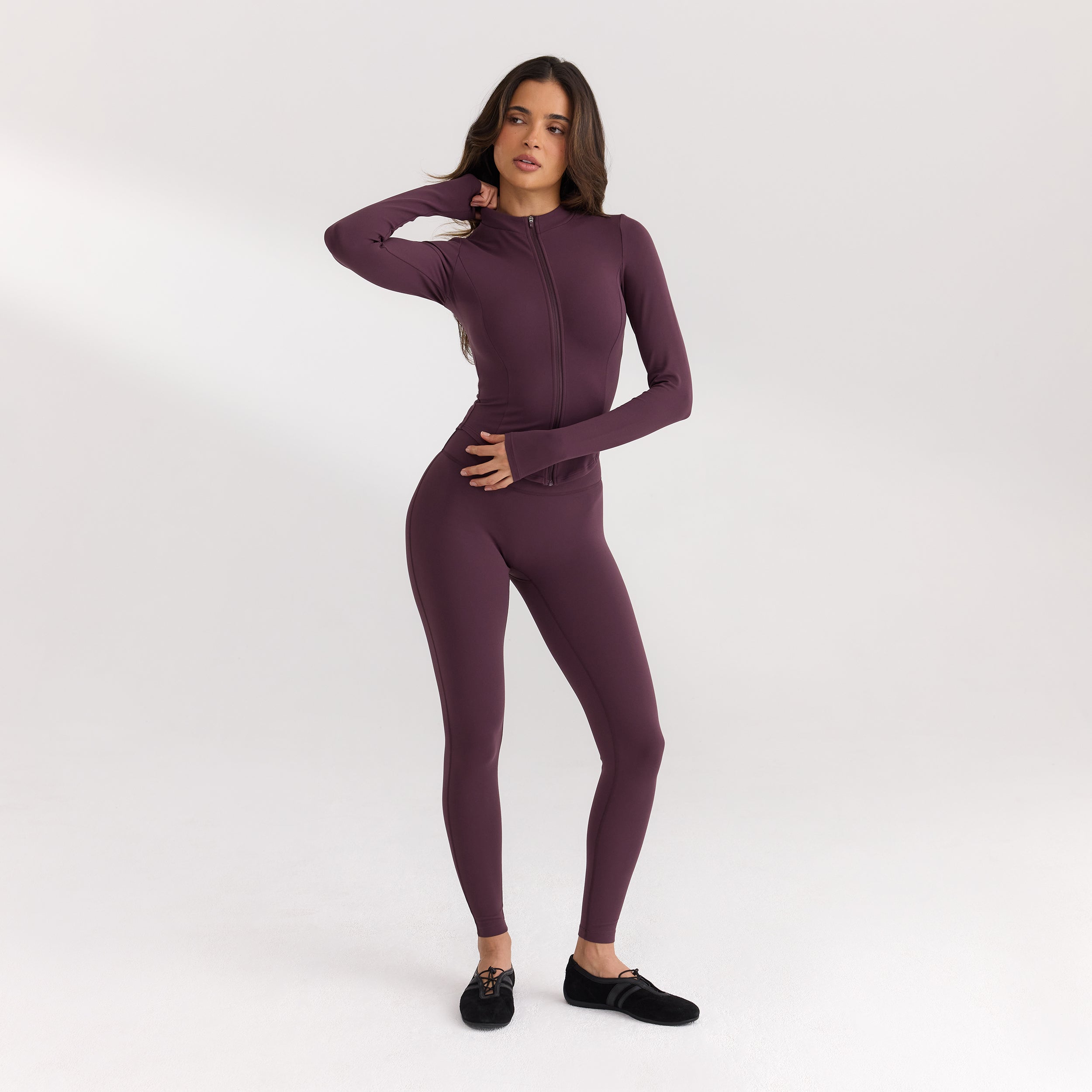 ContourSoft™ Cinch Jas met rits | ContourSoft™ Cinch Jas met rits - Kersenrood