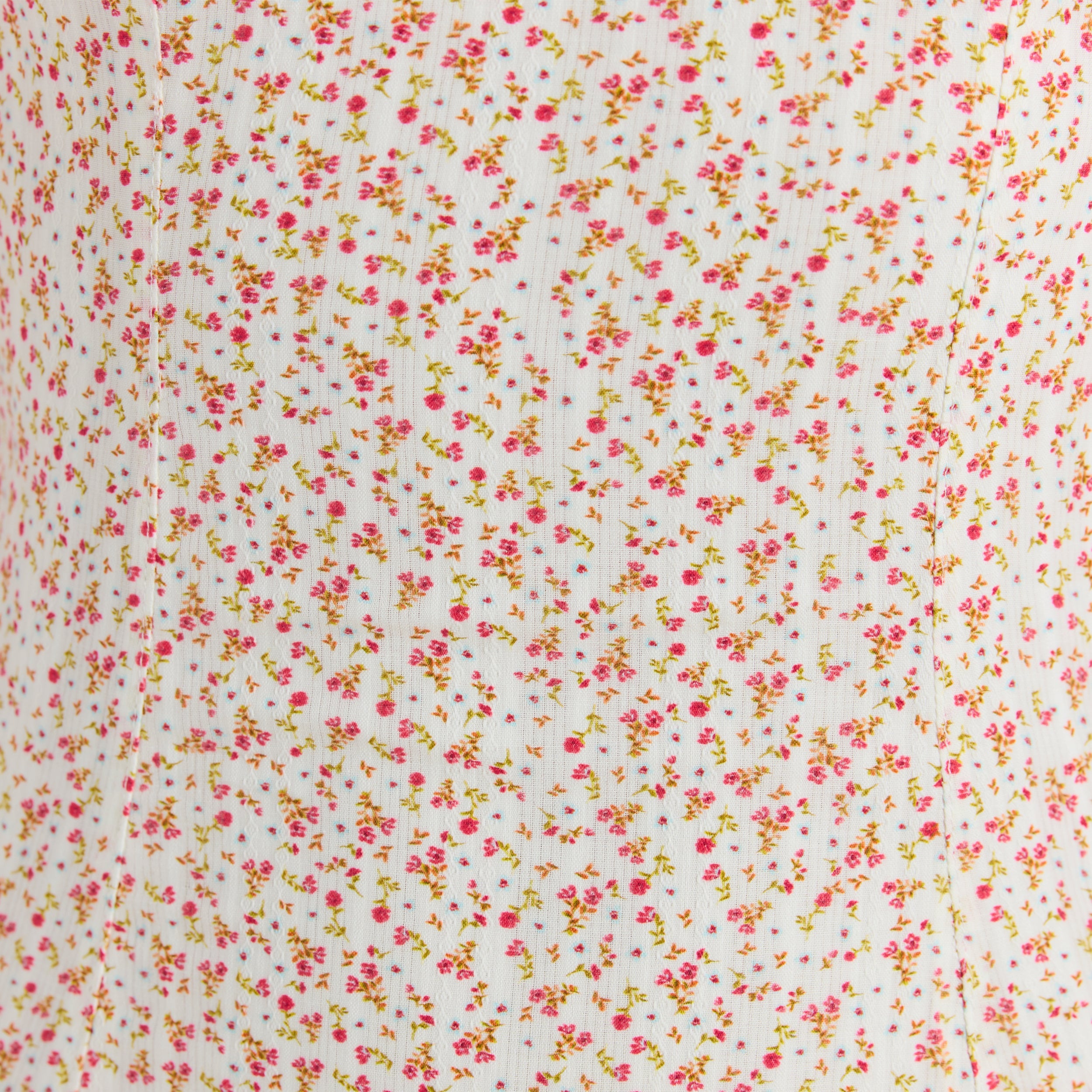 Corset Back Maxijurk | Corset Back Maxijurk - Crème Bloemenprint