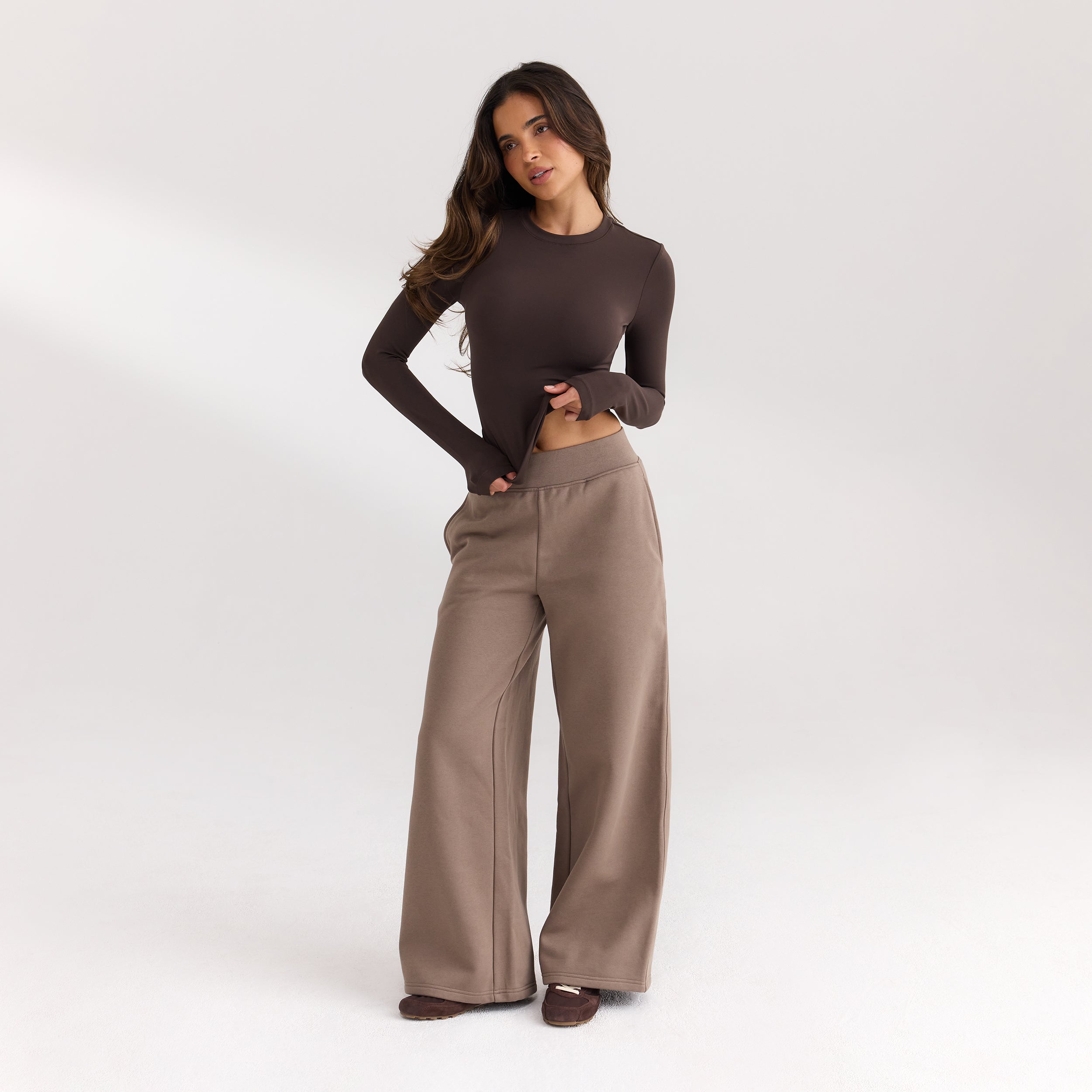 ContourSoft™ Long-Sleeve Top | ContourSoft™ Long-Sleeve Top - Donker Chocoladekleurig