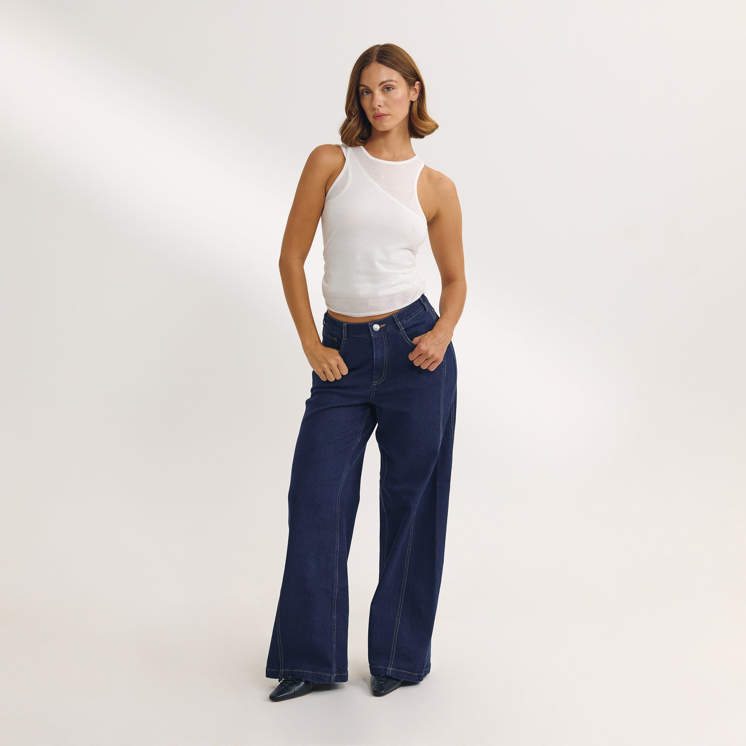 Gelaagde Tanktop | Gelaagde Tanktop - Wit