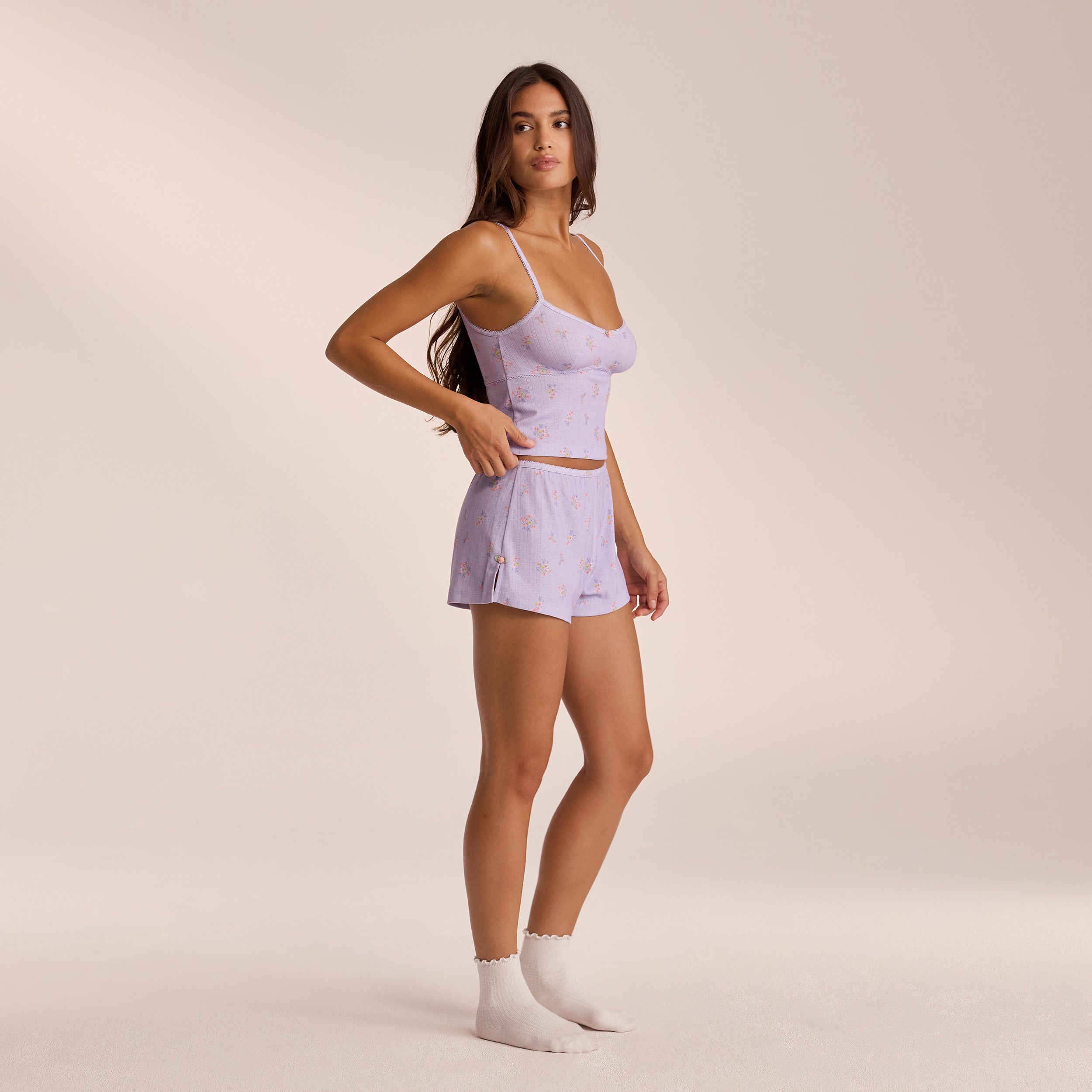 Pointelle Pyjamashorts | Ava, XS
