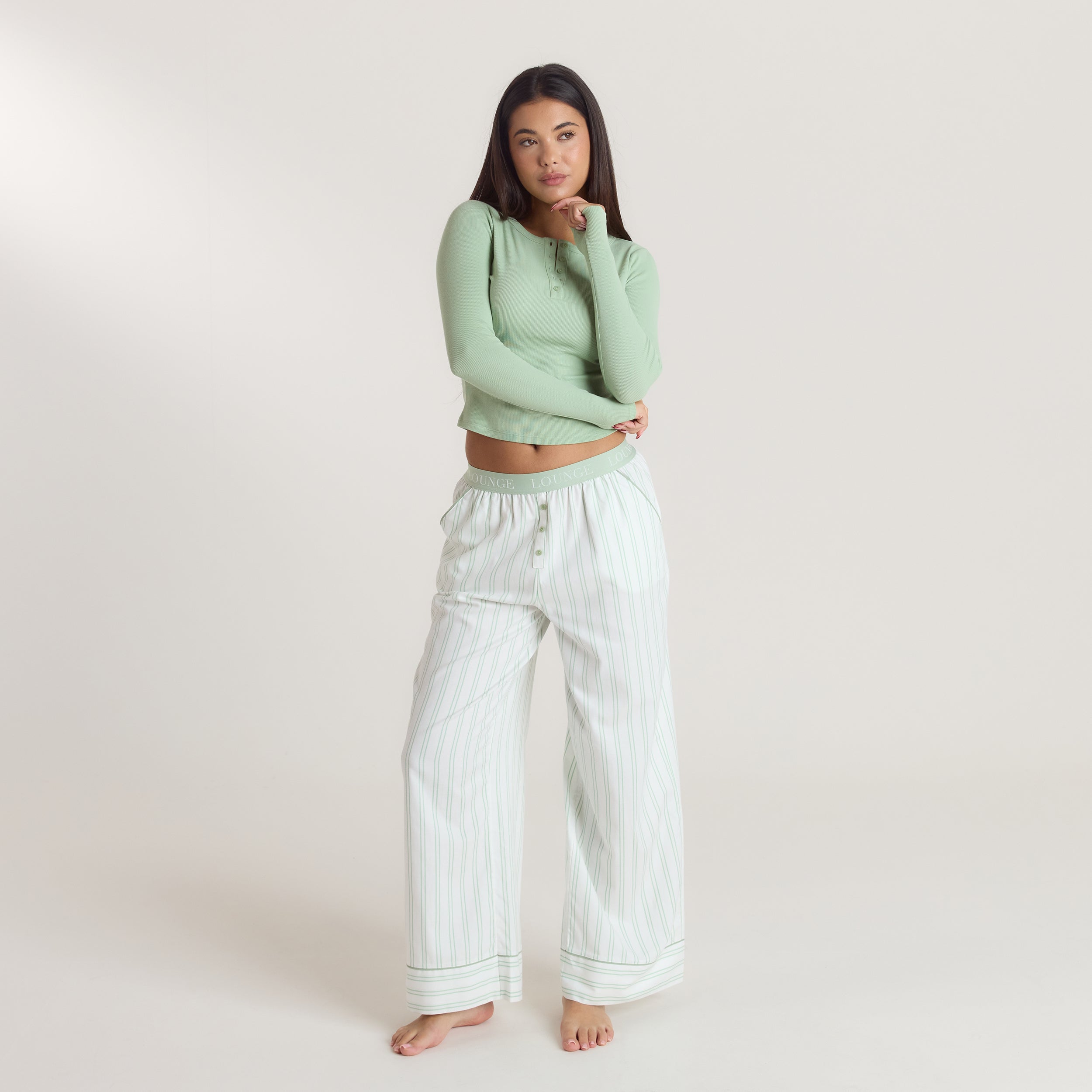 Mistletoe Pyjamabroek | Mistletoe Pyjamabroek - Saliegroen