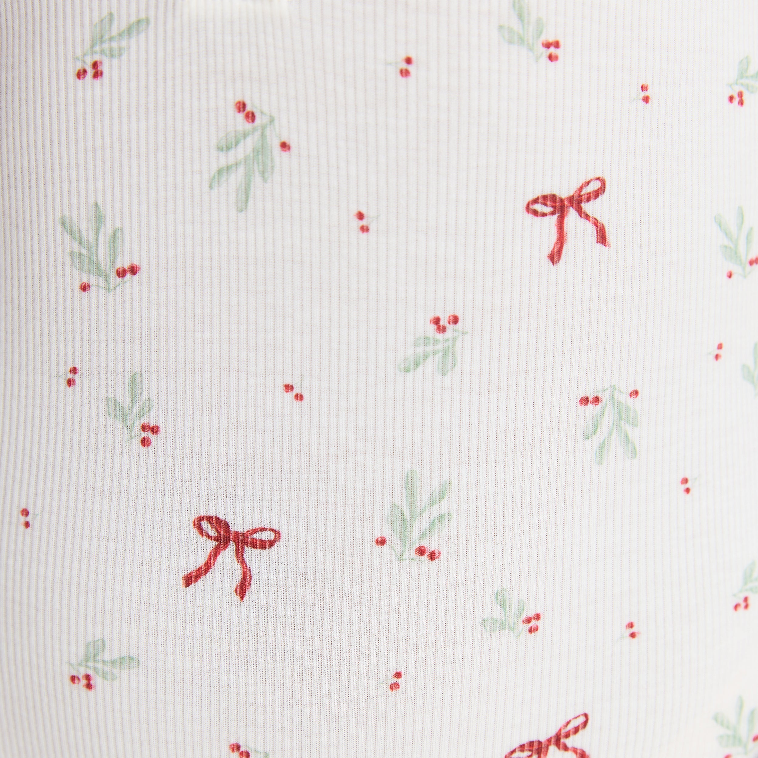 Mistletoe Ribbed Romper | Mistletoe Ribbed Romper - Strikprint