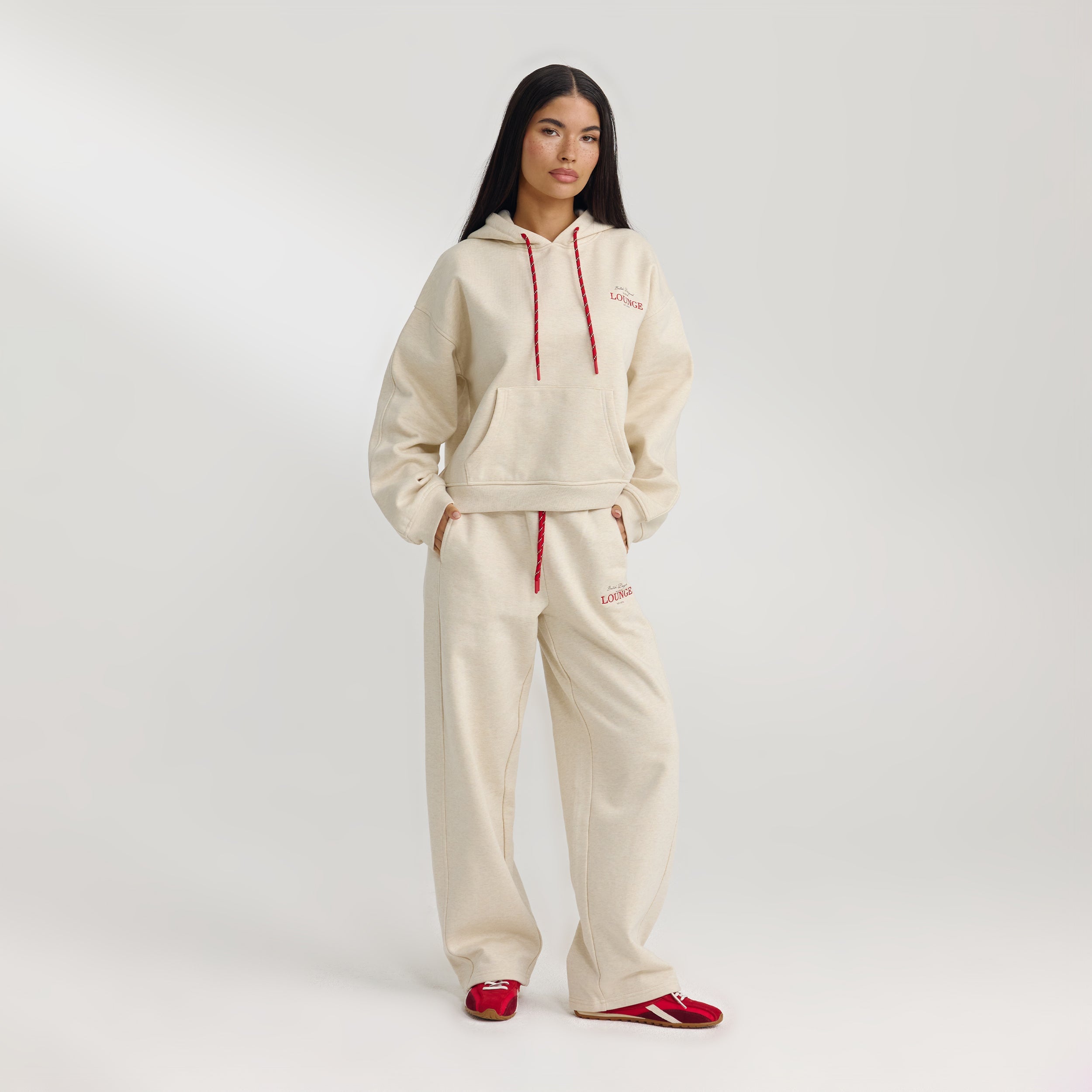 Oversized Hoodie | Oversized Hoodie - Havermout Marl