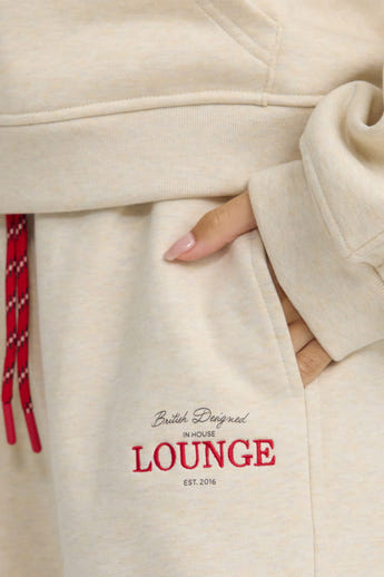 Rechte Joggingbroek - Havermout Marl alternate