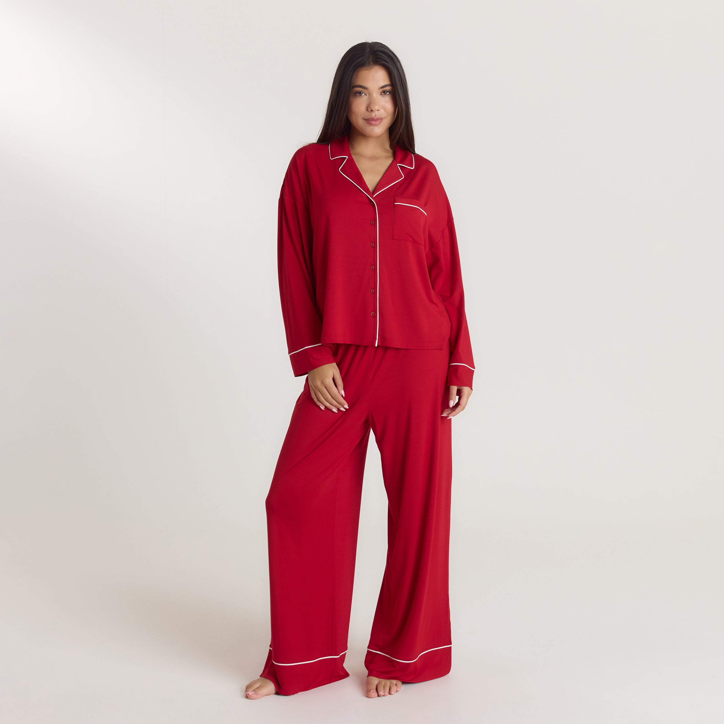 Alpine Dreams Pyjama Shirt | Alpine Dreams Pyjama Shirt - Rood