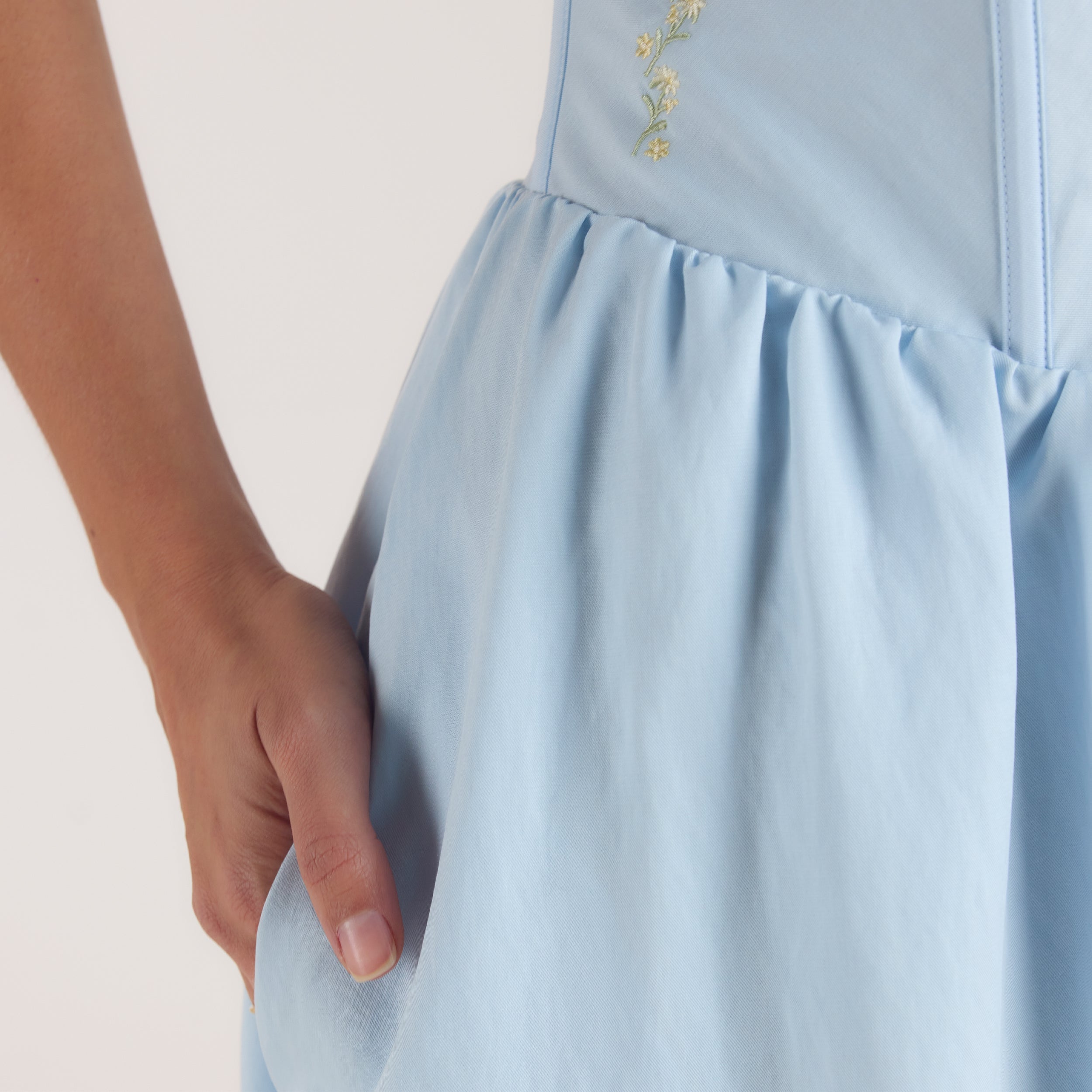 Corset Maxijurk | Corset Maxijurk - Blauw