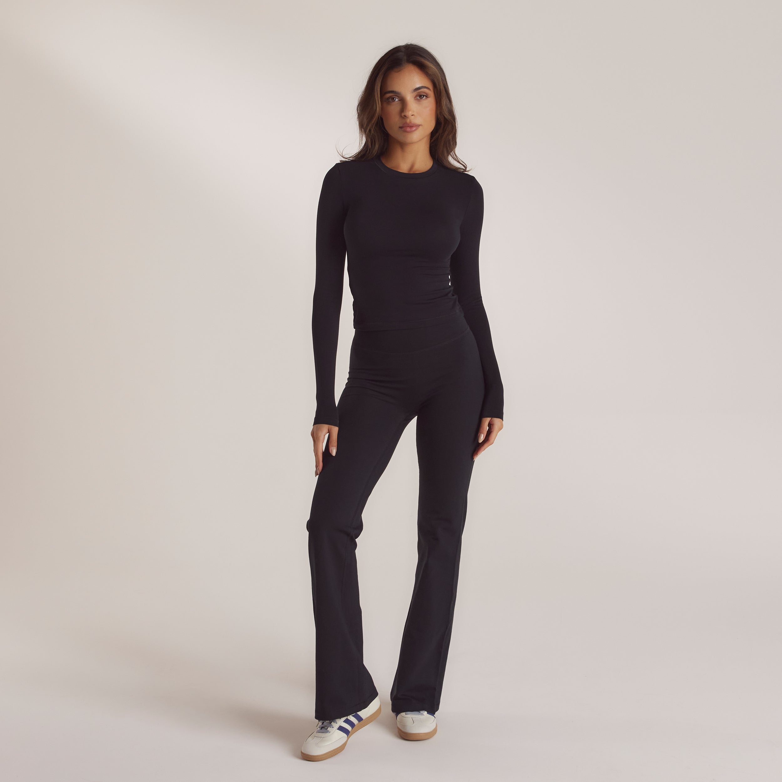 Katoenen Top met Lange Mouwen | Leidy, XS