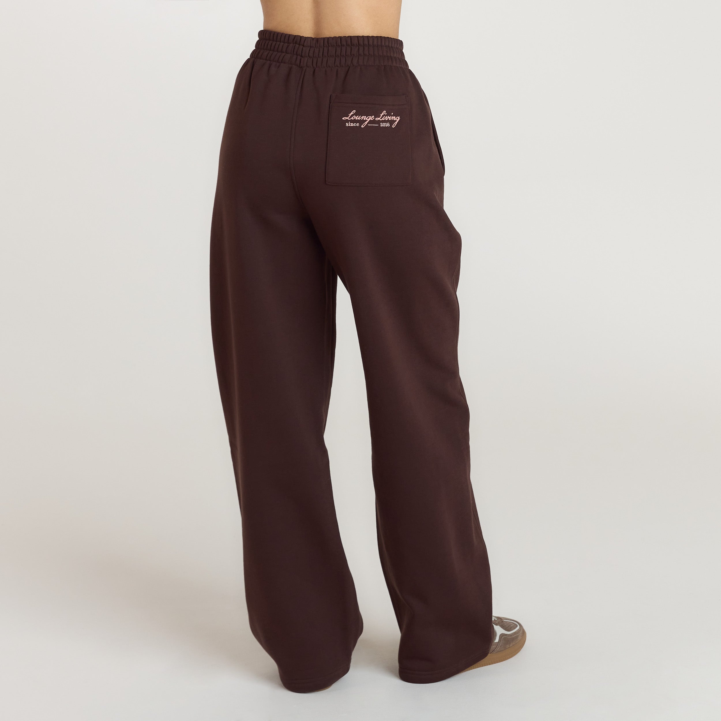 Lounge Living Rechte Joggingbroek | Lounge Living Rechte Joggingbroek - Chocolade