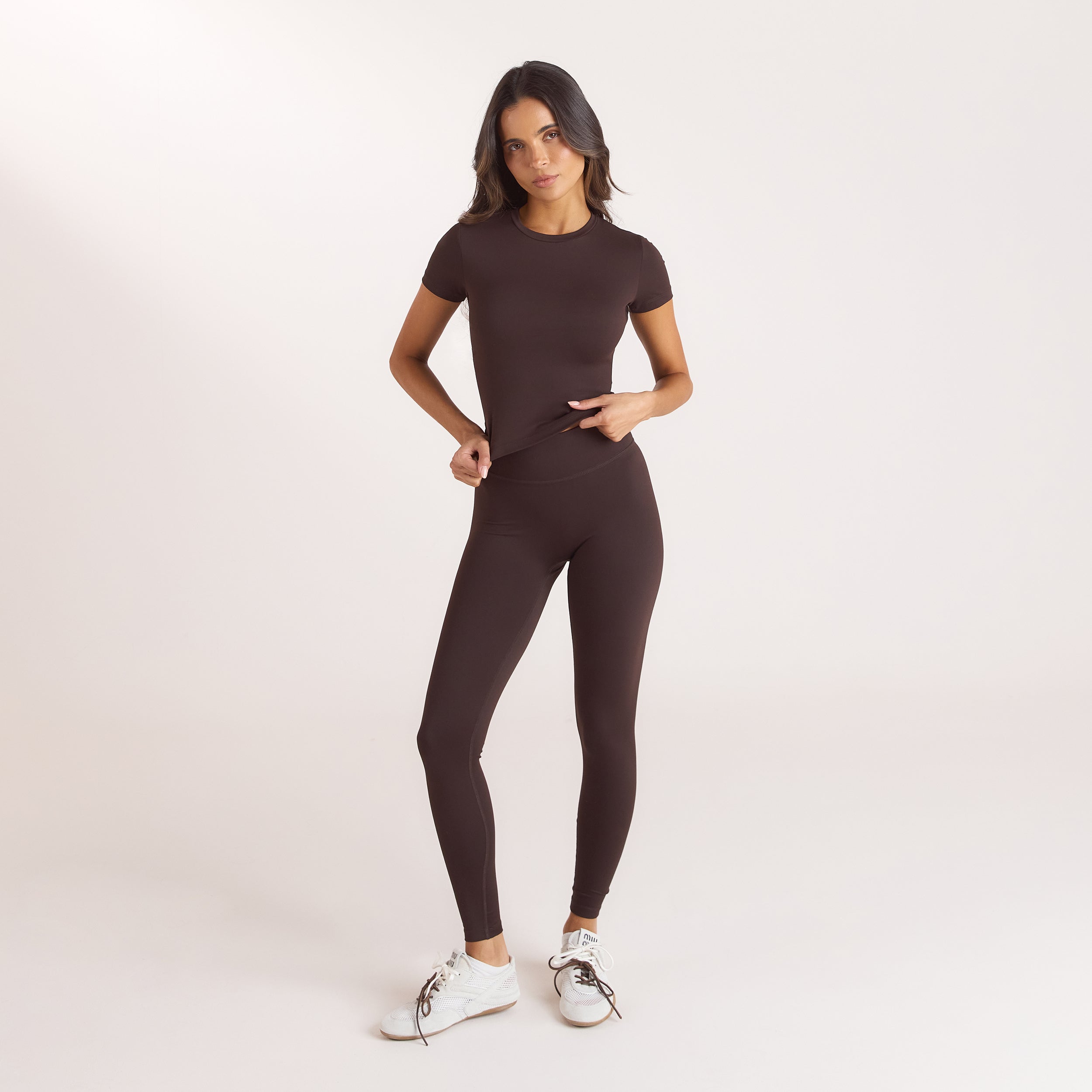 Classic Fitted Top | Classic Fitted Top - Koffieboon
