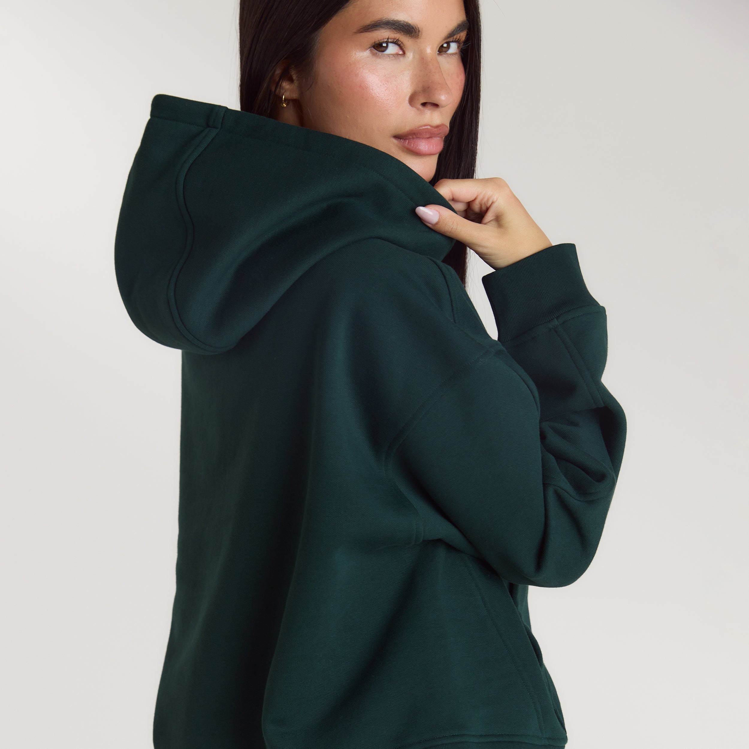 Lounge Living Hoodie | Lounge Living Hoodie - Bosgroen