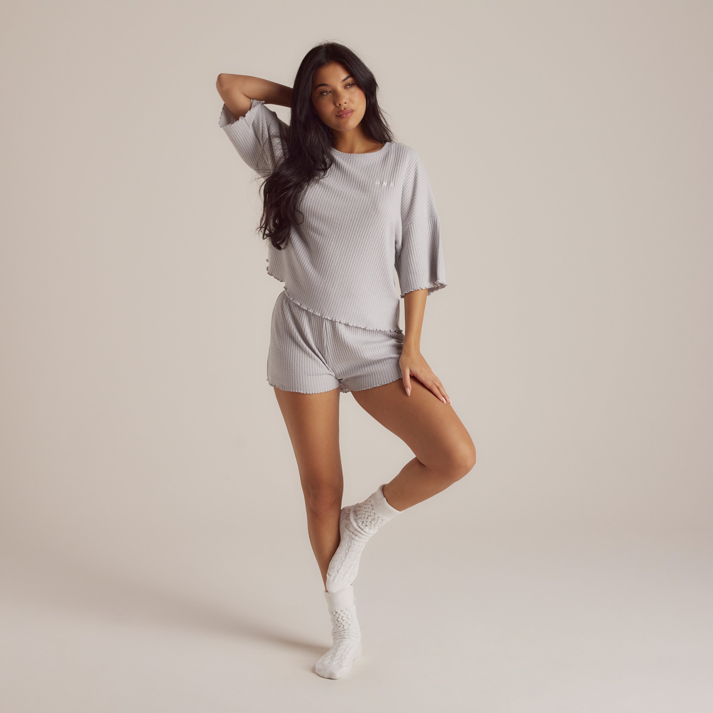 Soft Waffle Pyjama Korte Broek | Imaani, S
