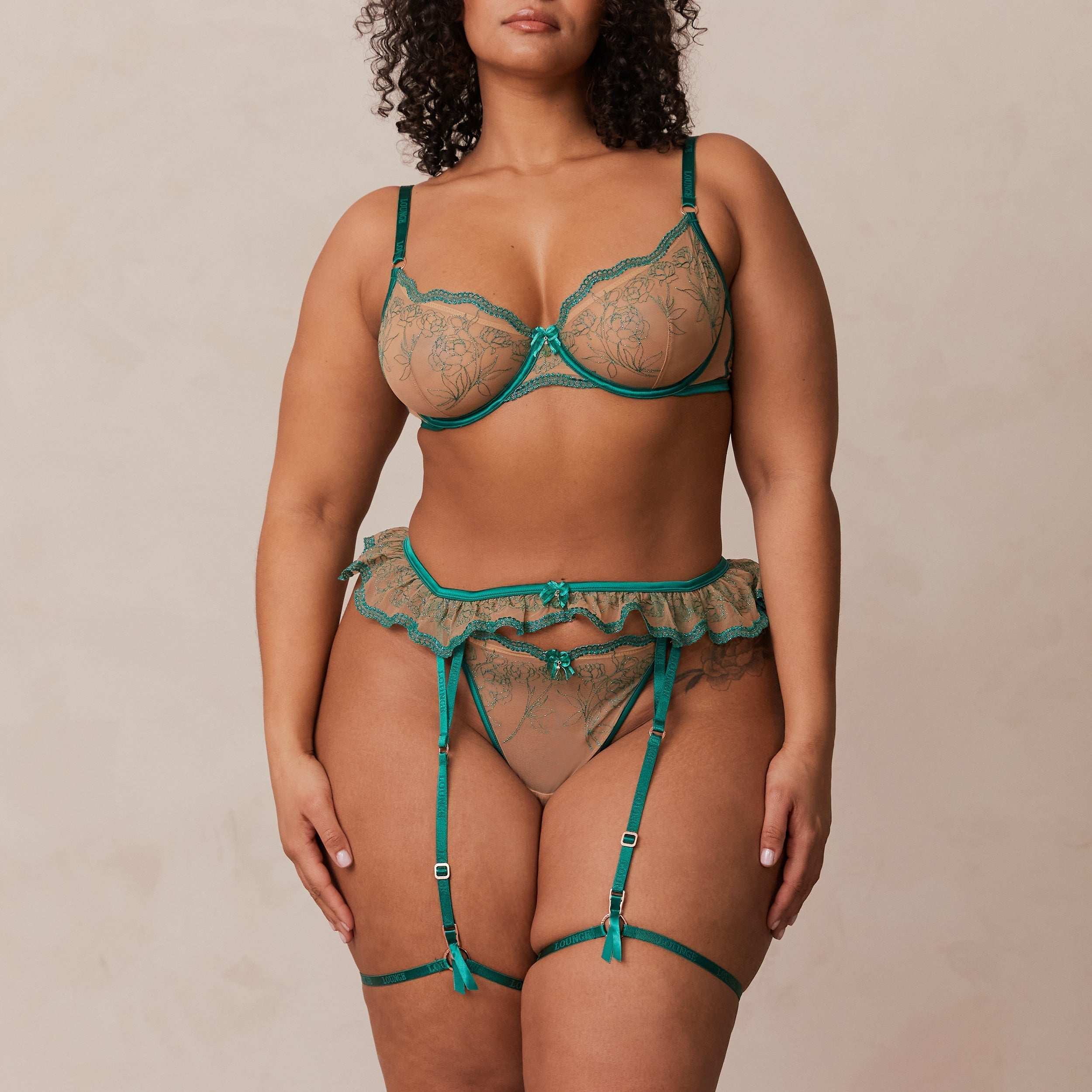 Celine Intimates String & Jarretellegordel (Set) | Celine Intimates String & Jarretellegorde (Set) - Groen