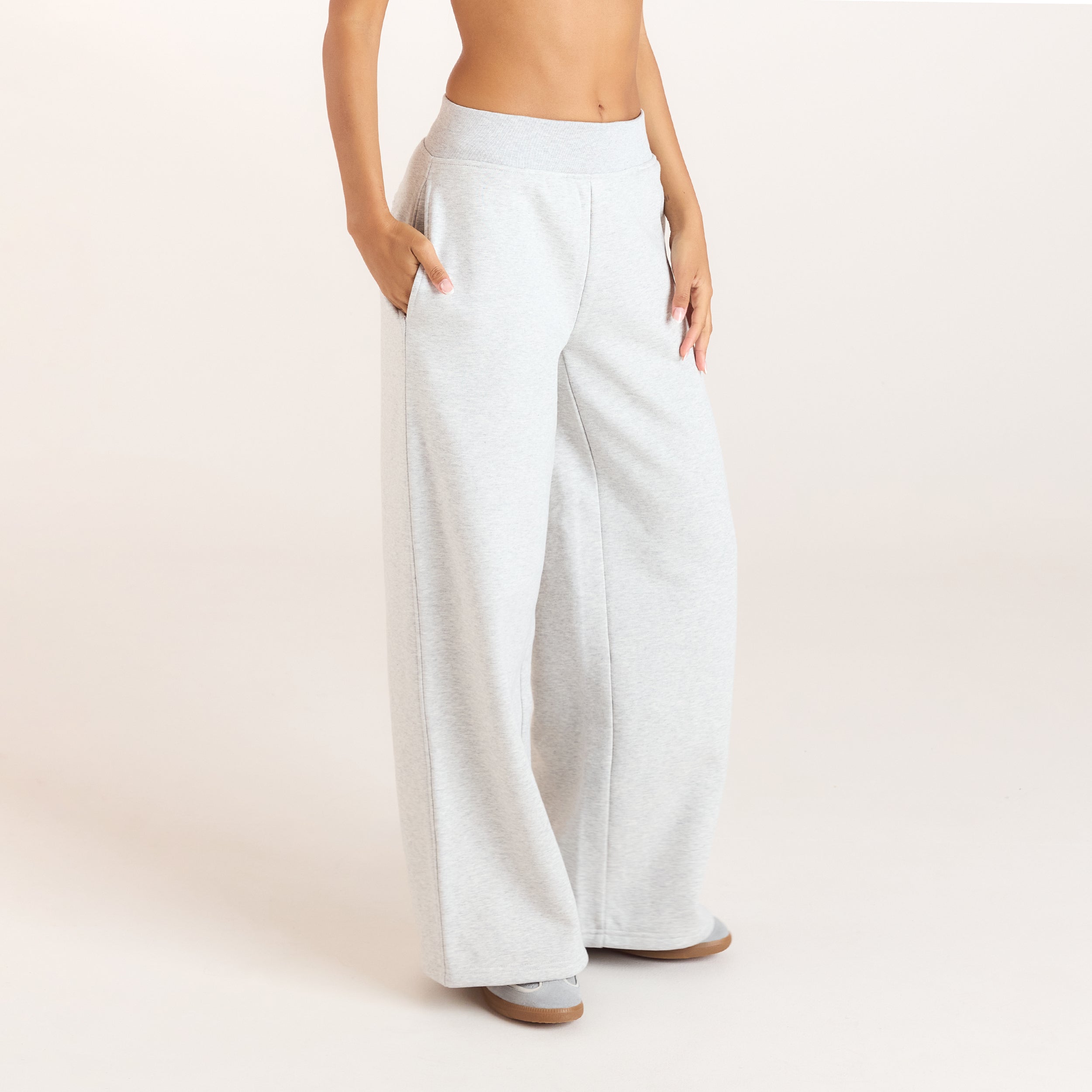Joggingbroek met rechte pijpen | Joggingbroek met rechte pijpen - Grijs