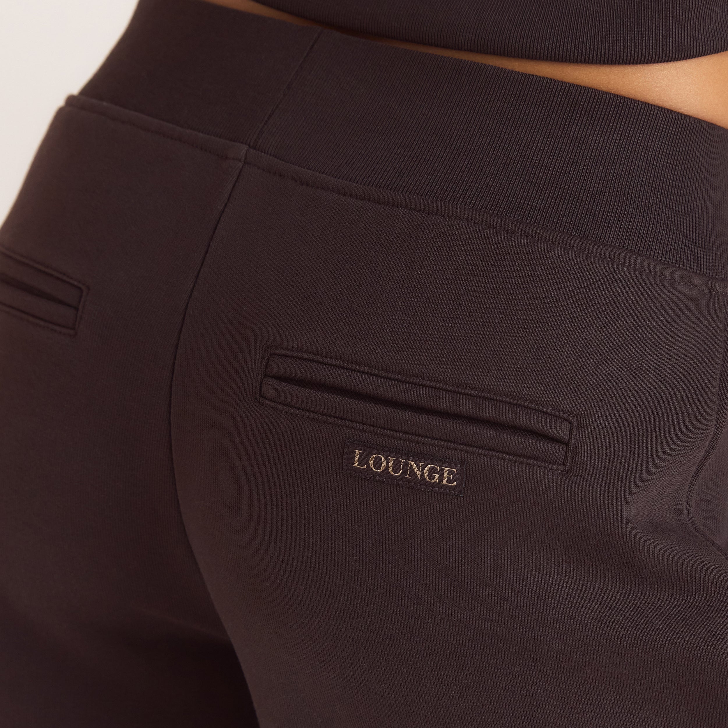 Joggingbroek met rechte pijpen | Joggingbroek met rechte pijpen - Donker Chocoladekleurig