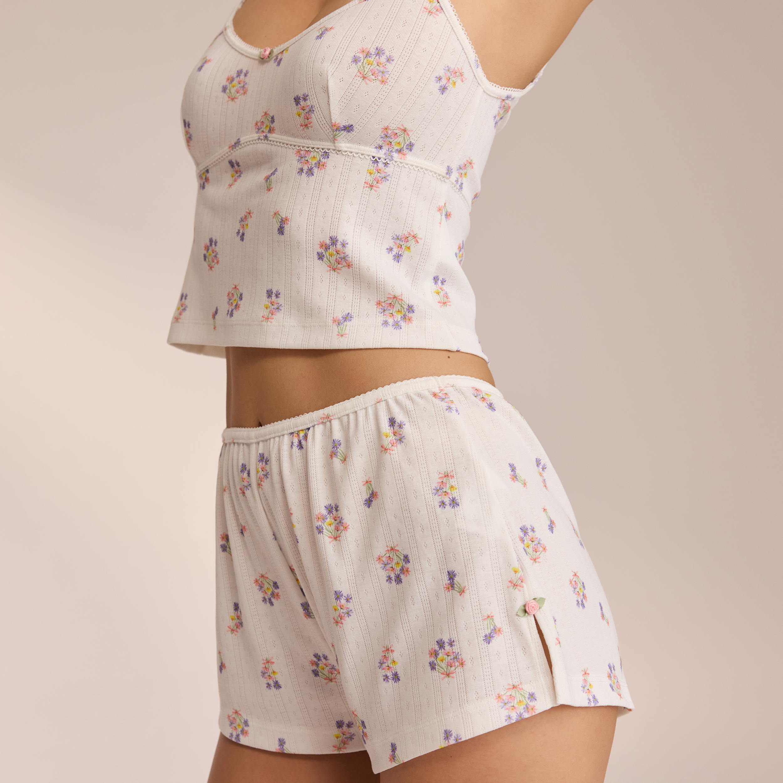 Pointelle Pyjamashorts  | Miki, S