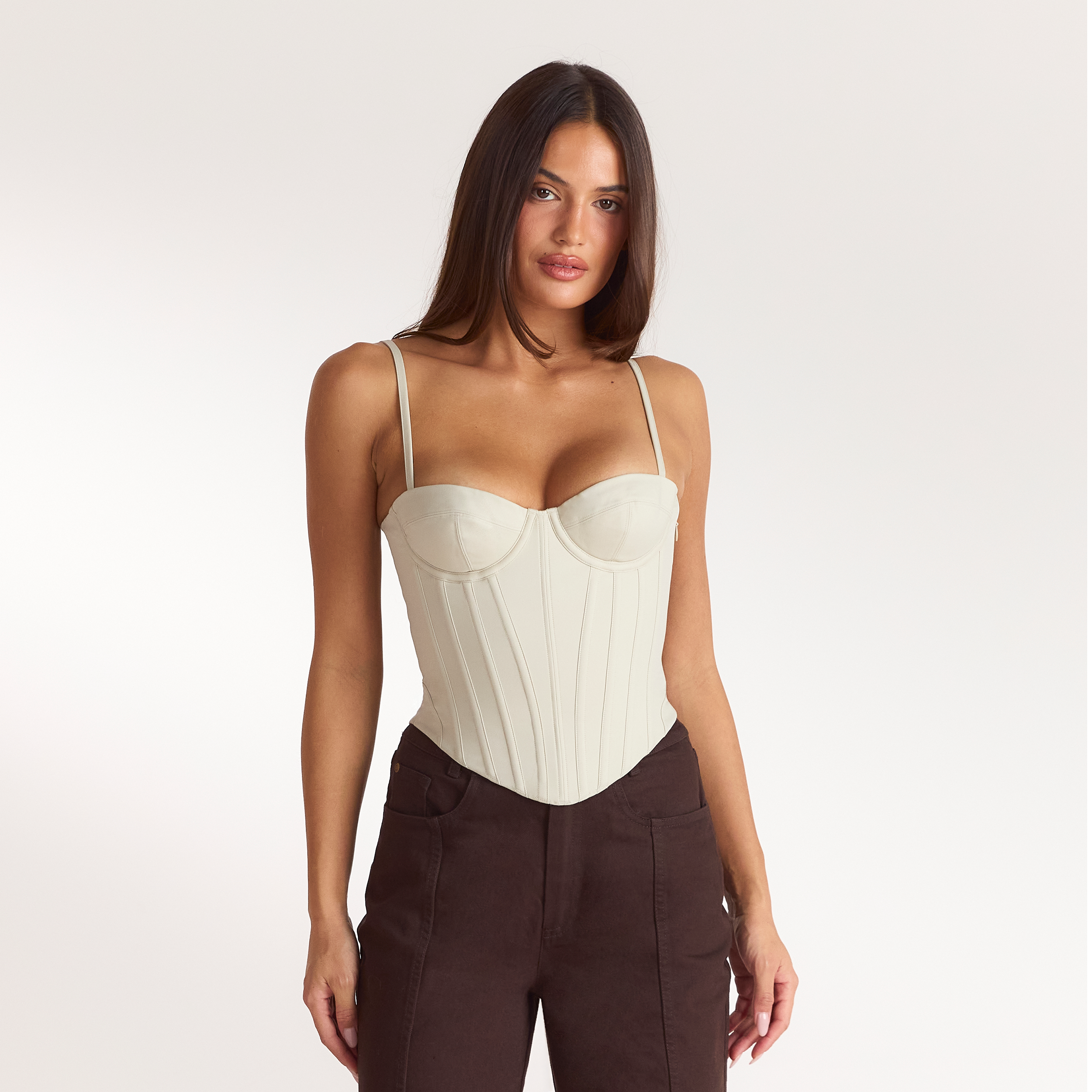 Corrigerende corsettop | Corrigerende corsettop - Steen