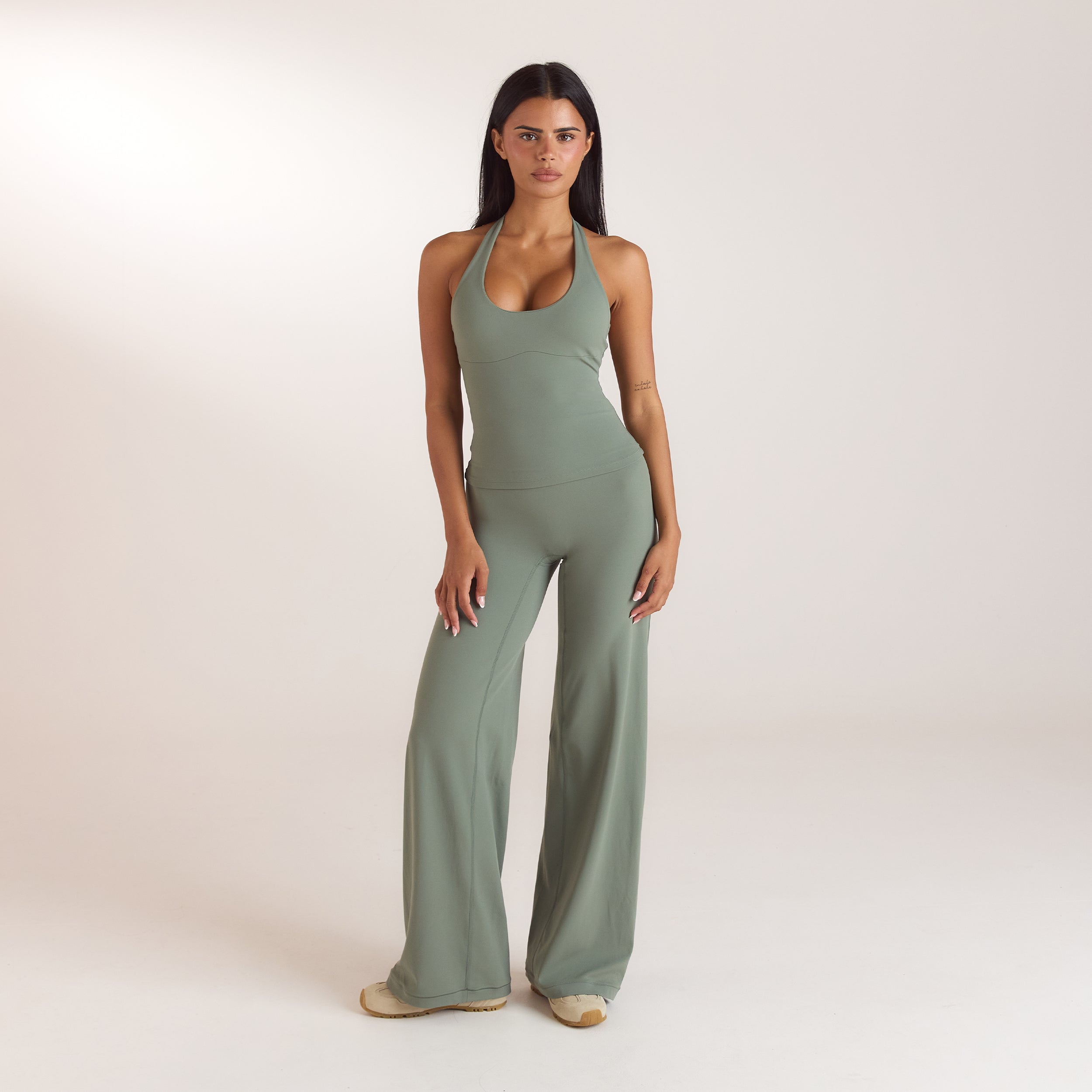ContourSoft™ Rechte Leggings | ContourSoft™ Rechte Leggings - Saliegroen