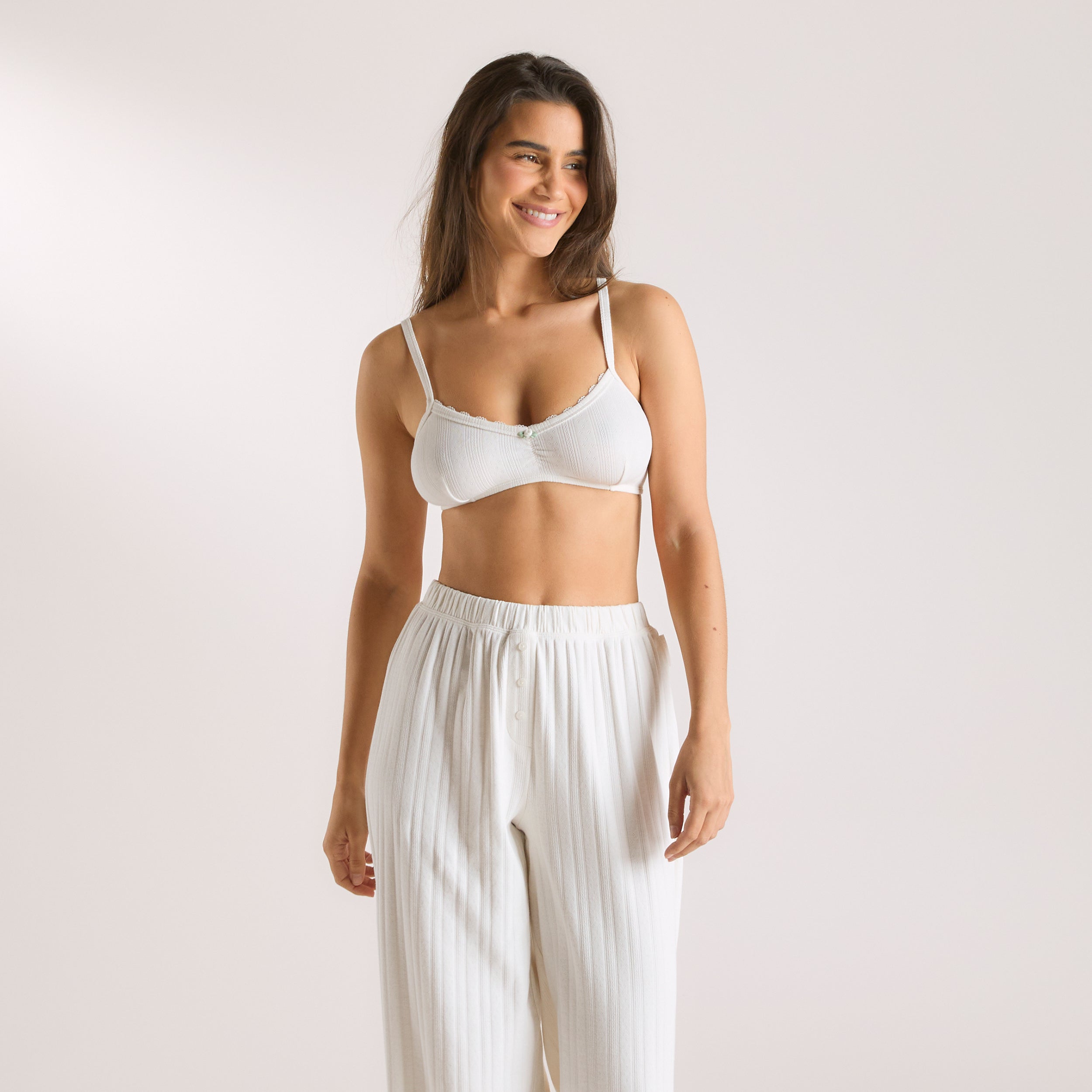 Pointelle Bralette | Pointelle Bralette - Crème