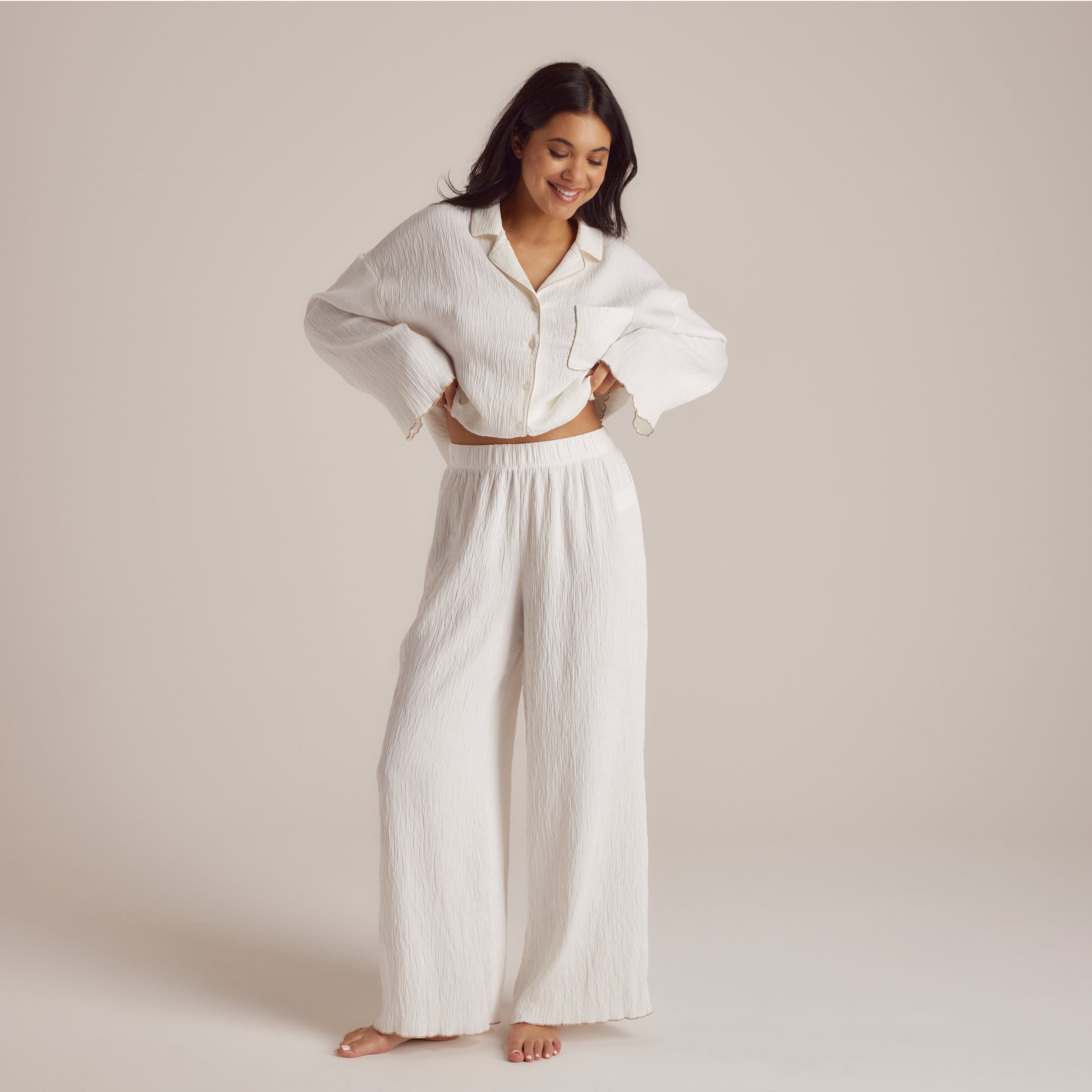 Crinkle Pyjamabroek | Imaani, S