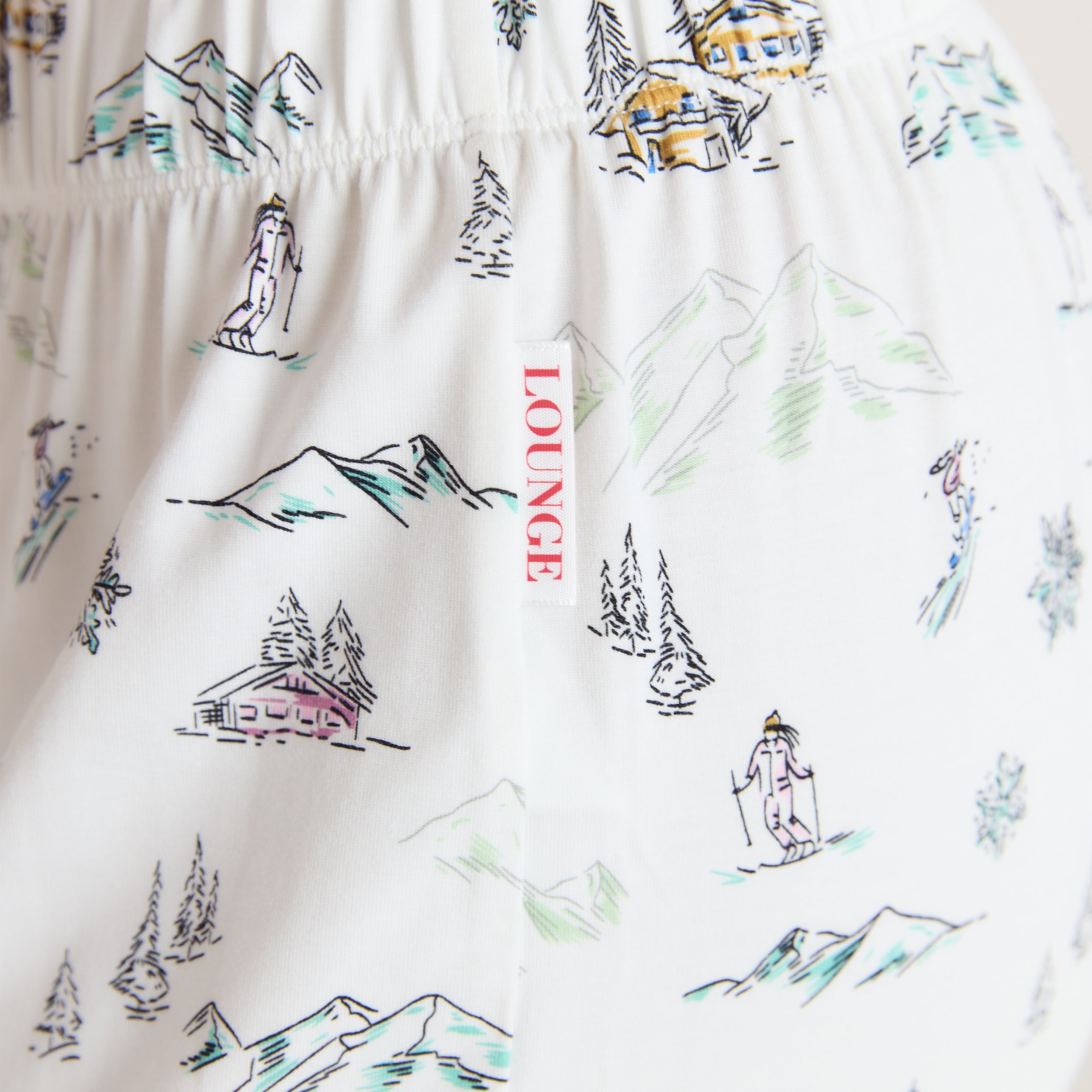 Alpine Dreams Pyjamabroek | Alpine Dreams Pyjamabroek - Ski-print
