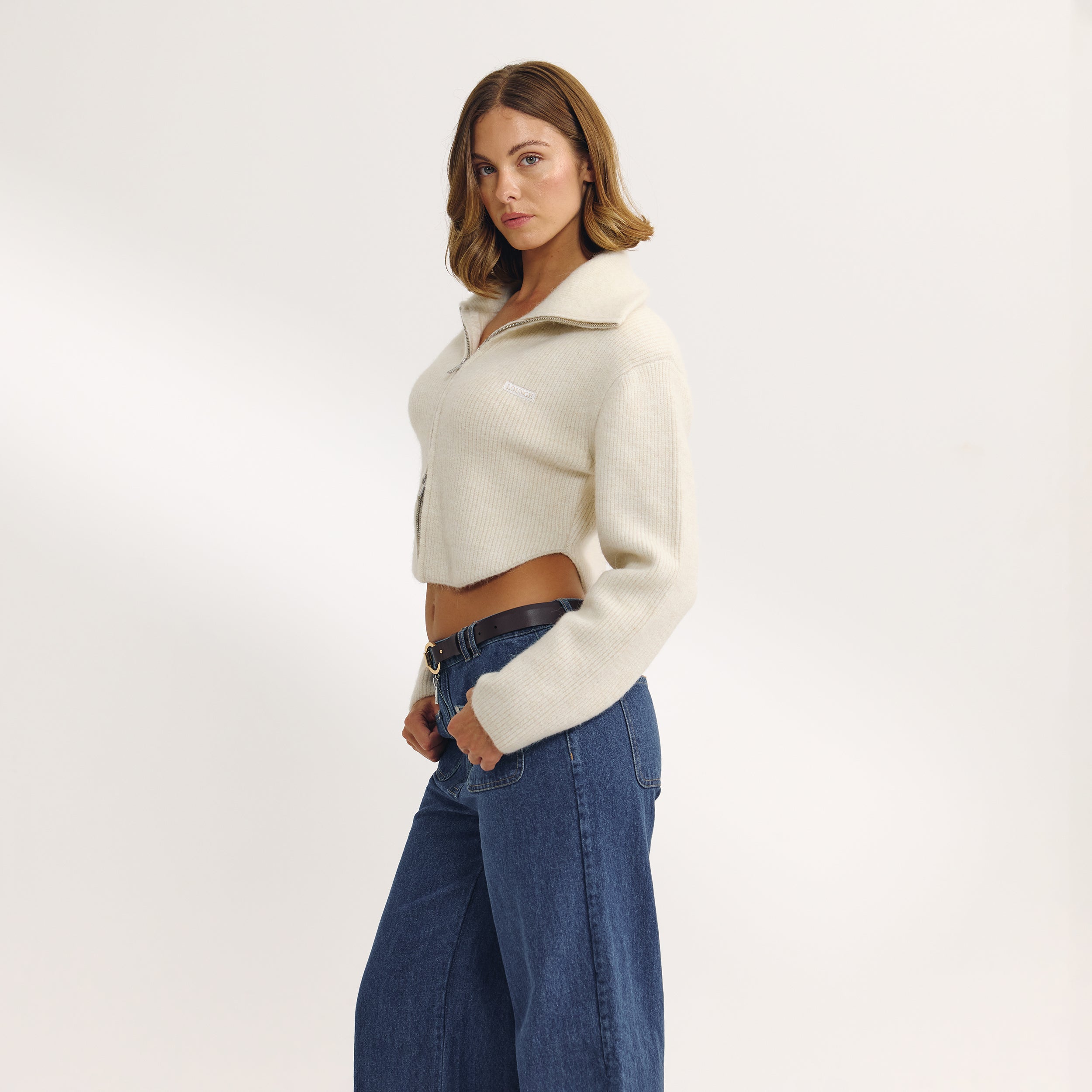 Gebreid Jasje met Structuur | Gebreid Jasje met Structuur - Crème