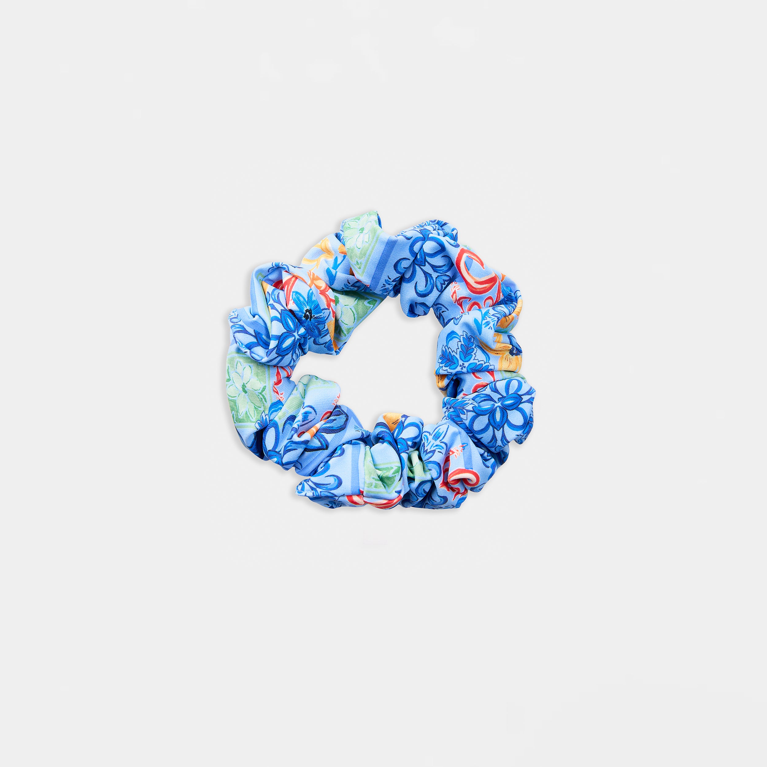 Mosaic Scrunchie | Mosaic Scrunchie - Blauw Print