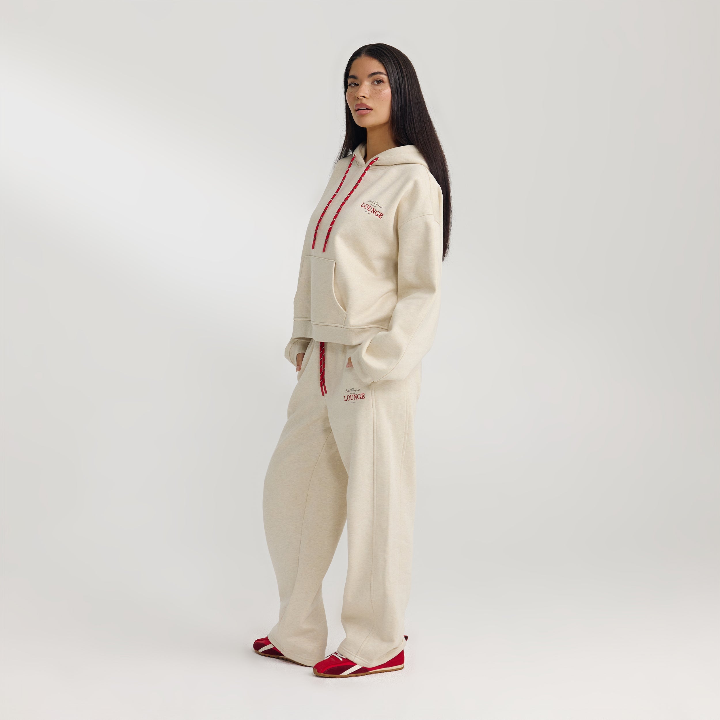 Oversized Hoodie | Oversized Hoodie - Havermout Marl