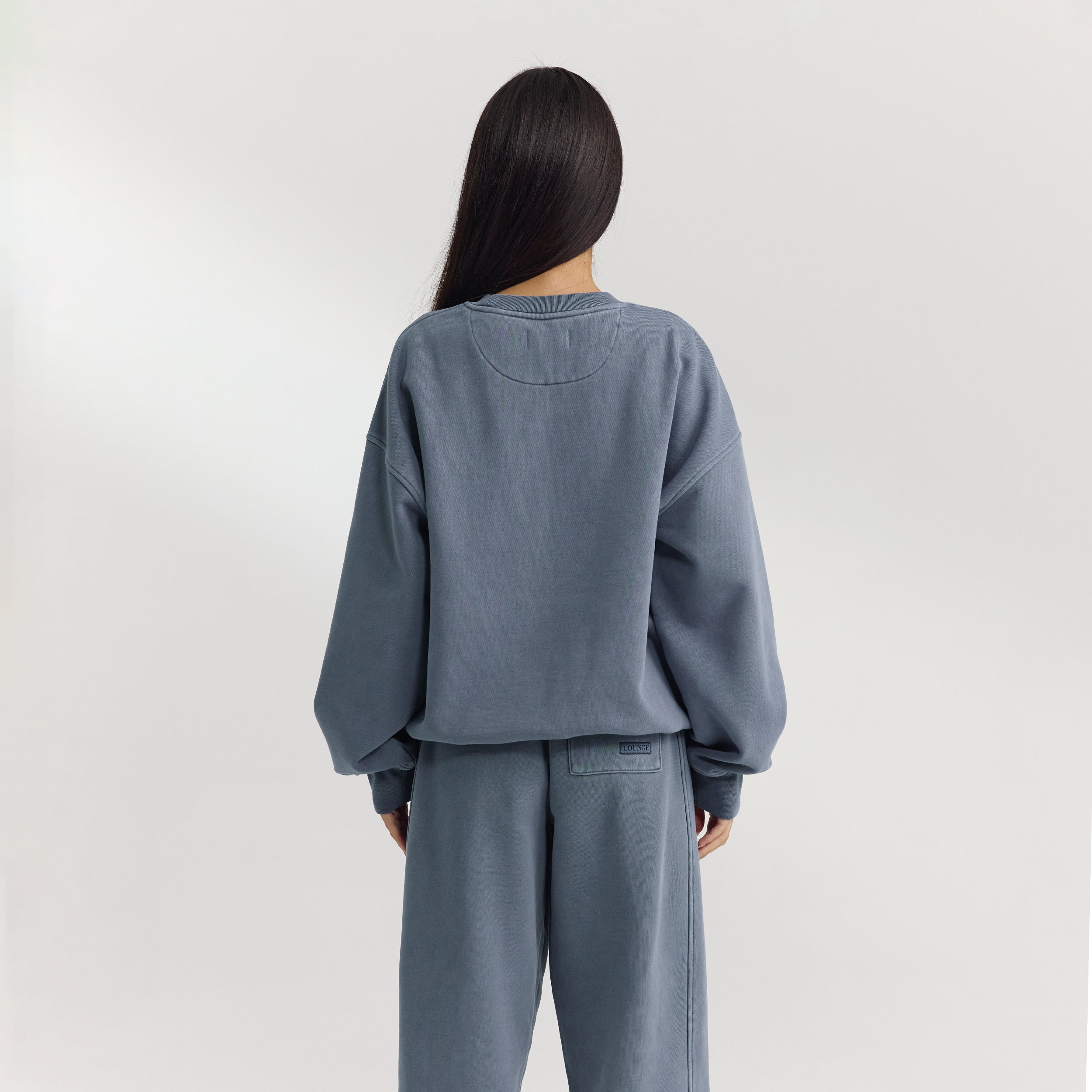 Oversized Trui | Oversized Trui - Gewassen Blauw