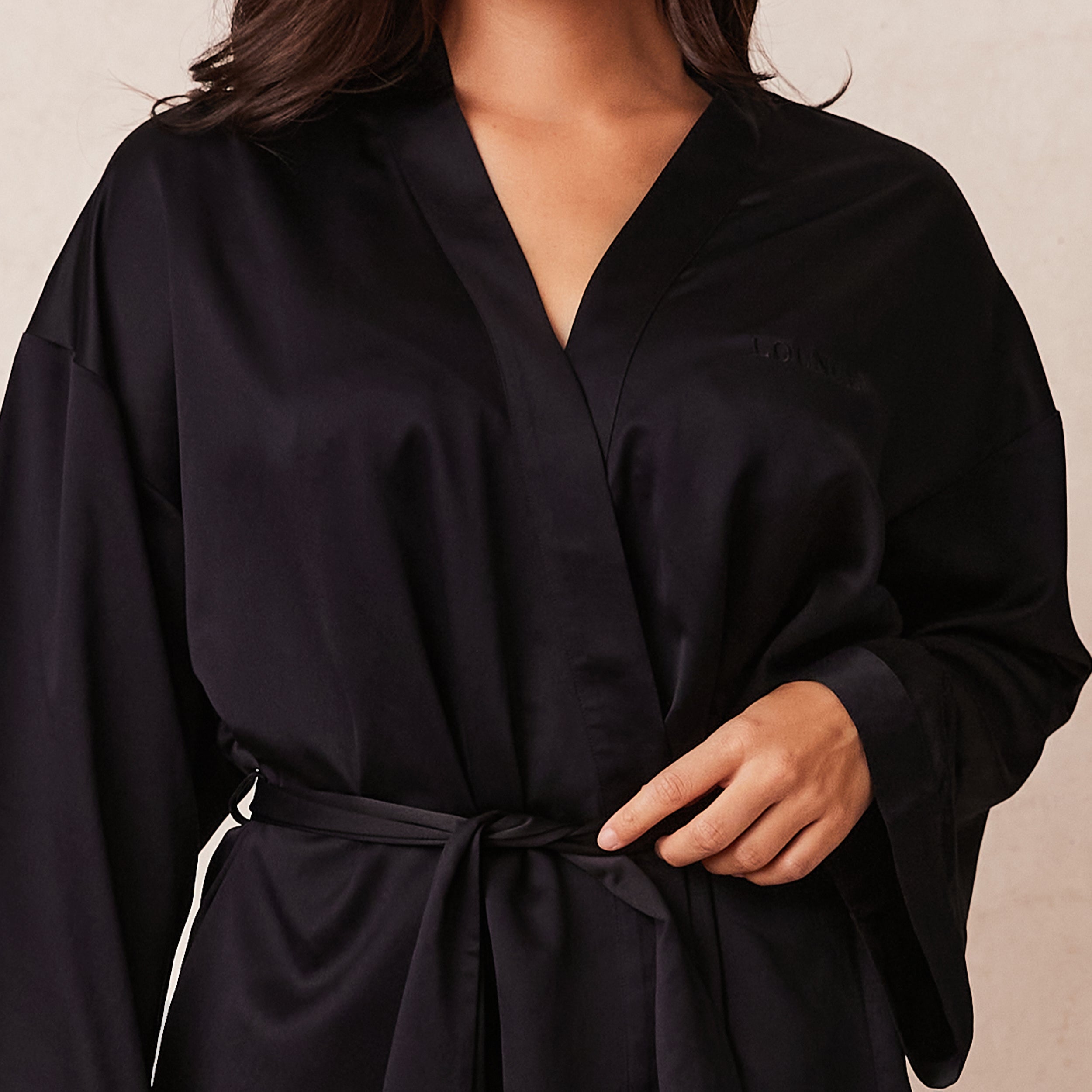 Signature Satijnen Badjas | Samaria, S