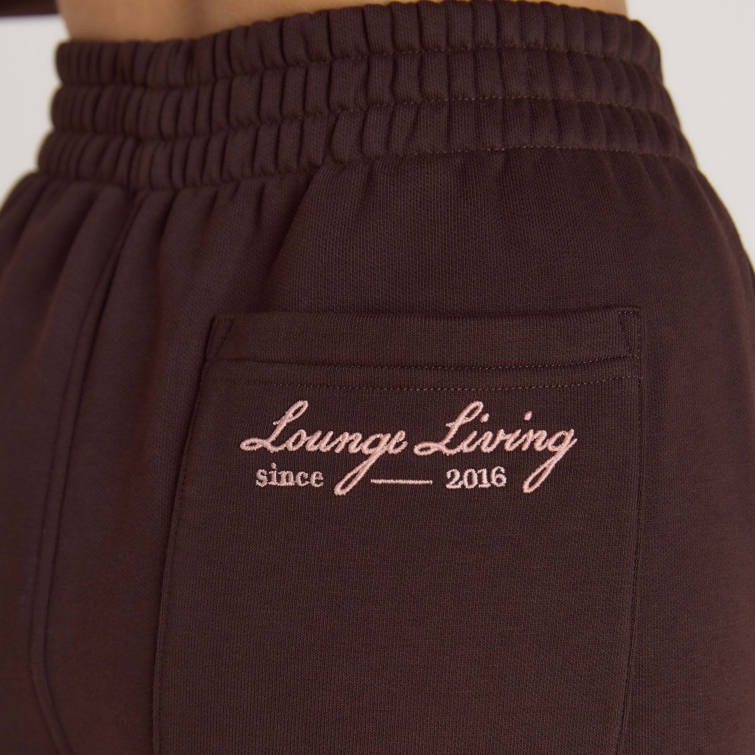 Lounge Living Rechte Joggingbroek | Lounge Living Rechte Joggingbroek - Chocolade
