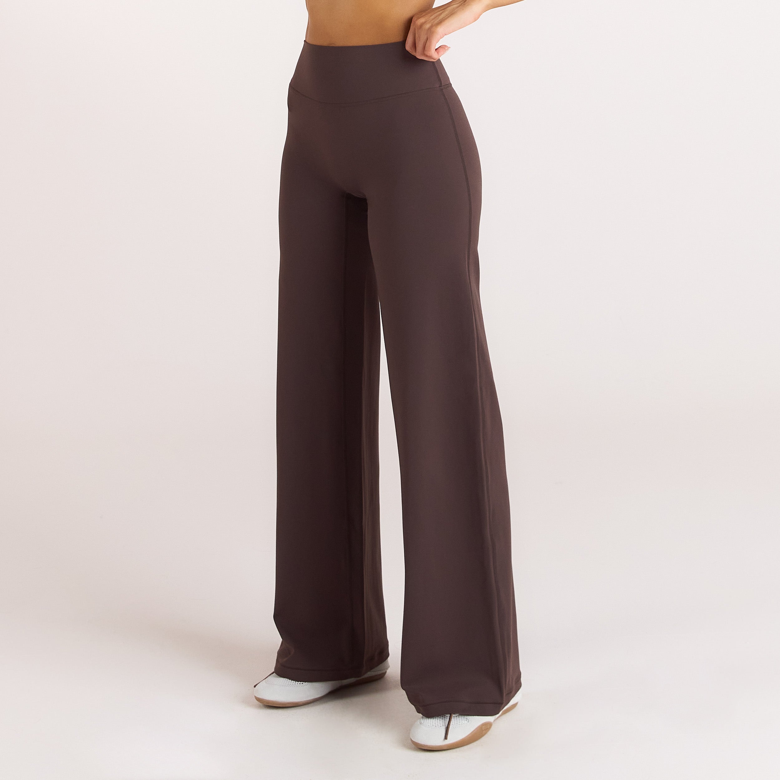 ContourSoft™ Rechte Leggings | ContourSoft™ Rechte Leggings - Donker Chocoladekleurig