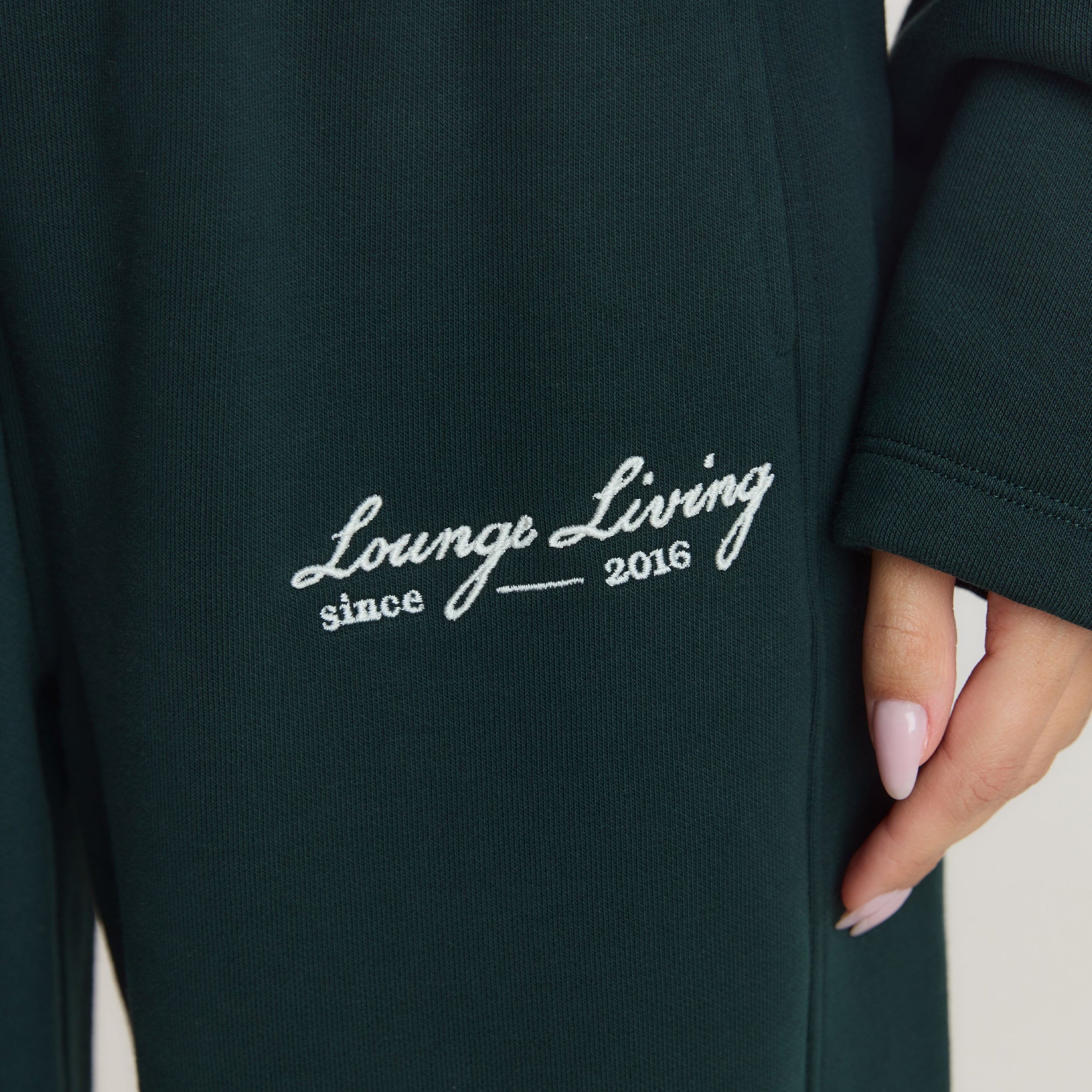 Lounge Living Rechte Joggingbroek | Lounge Living Rechte Joggingbroek - Bosgroen