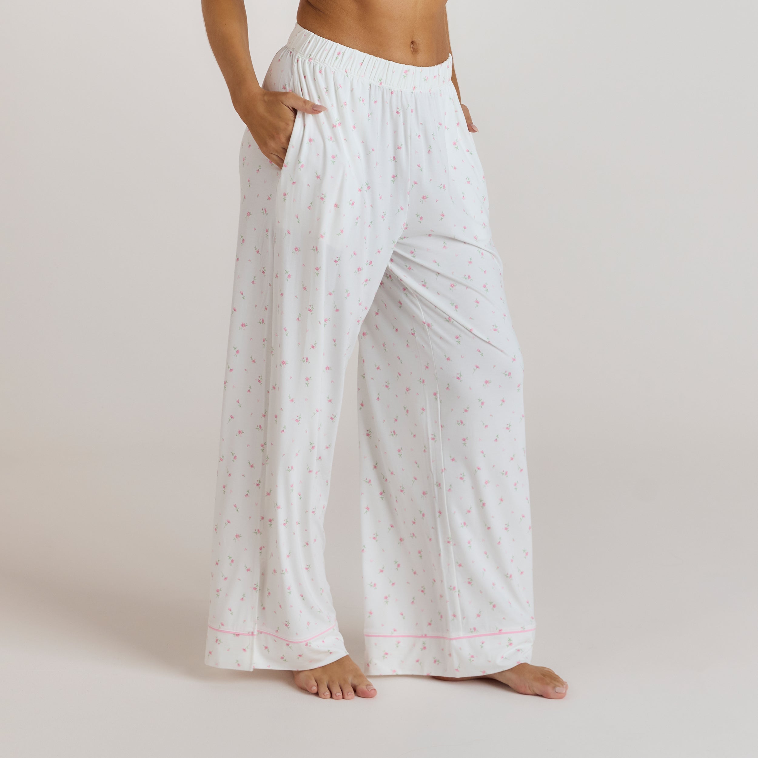 Modal Pyjama Broek - Bloemenprint