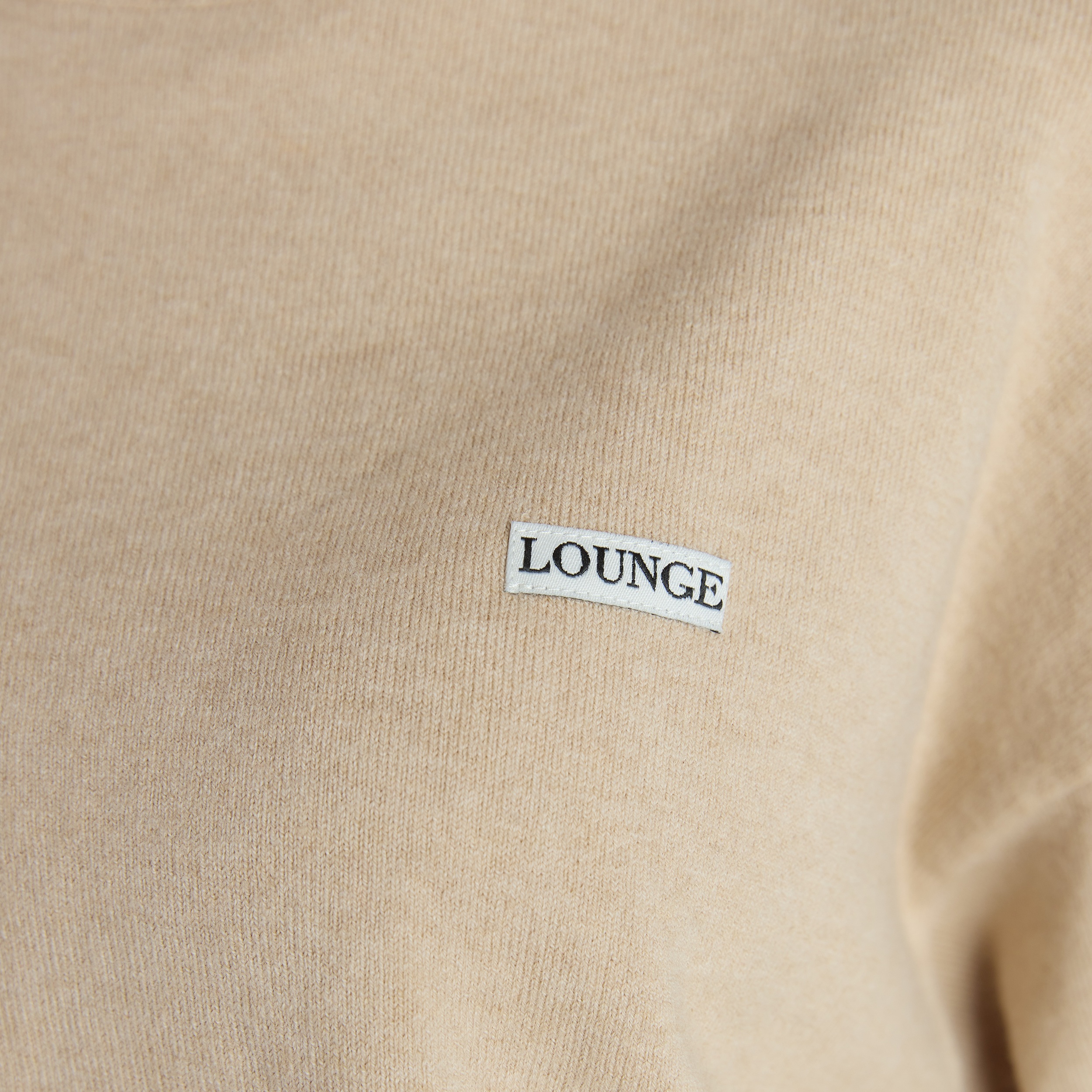 Gebreide Trui met ronde hals | Gebreide Trui met ronde hals - Havermout Marl