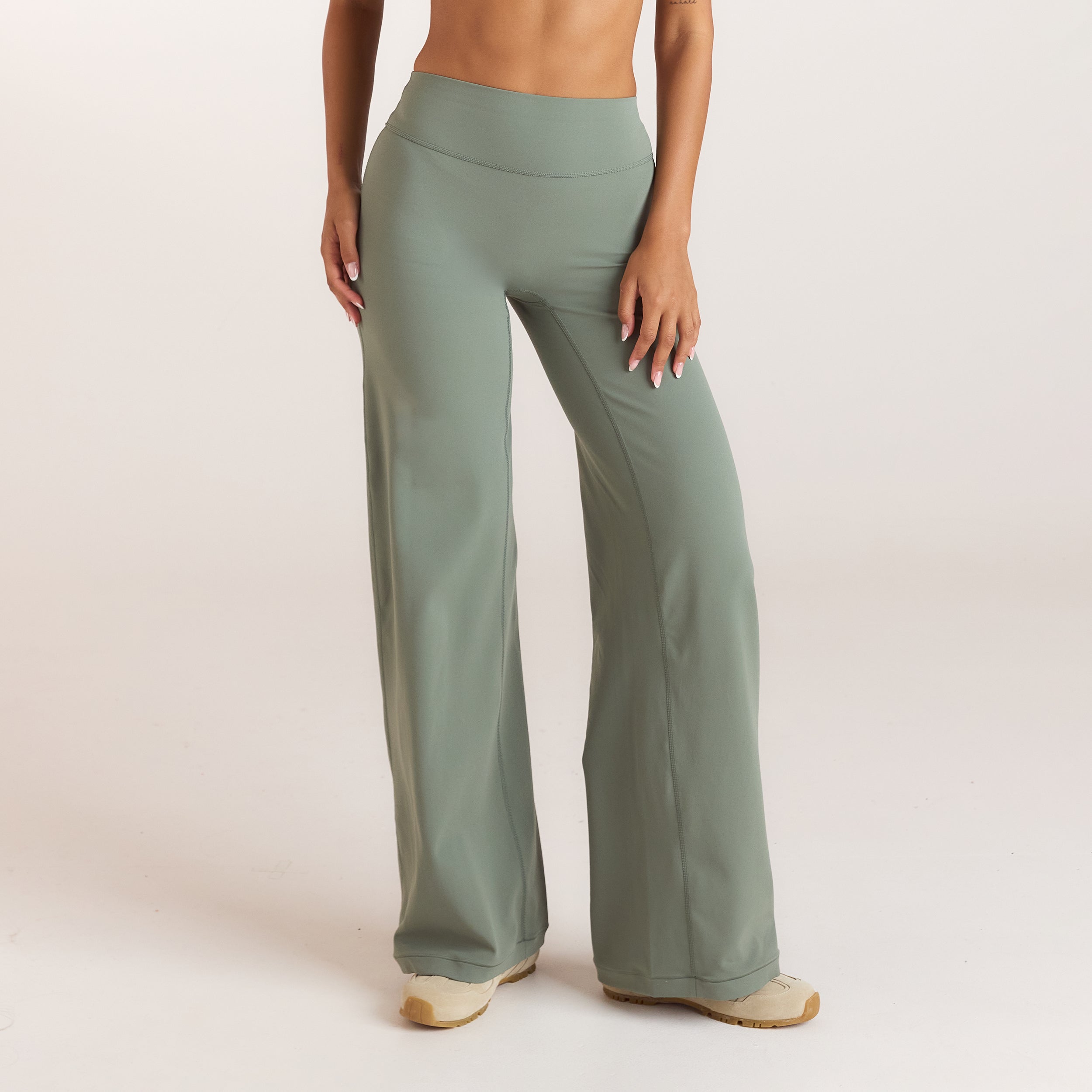 ContourSoft™ Rechte Leggings | ContourSoft™ Rechte Leggings - Saliegroen
