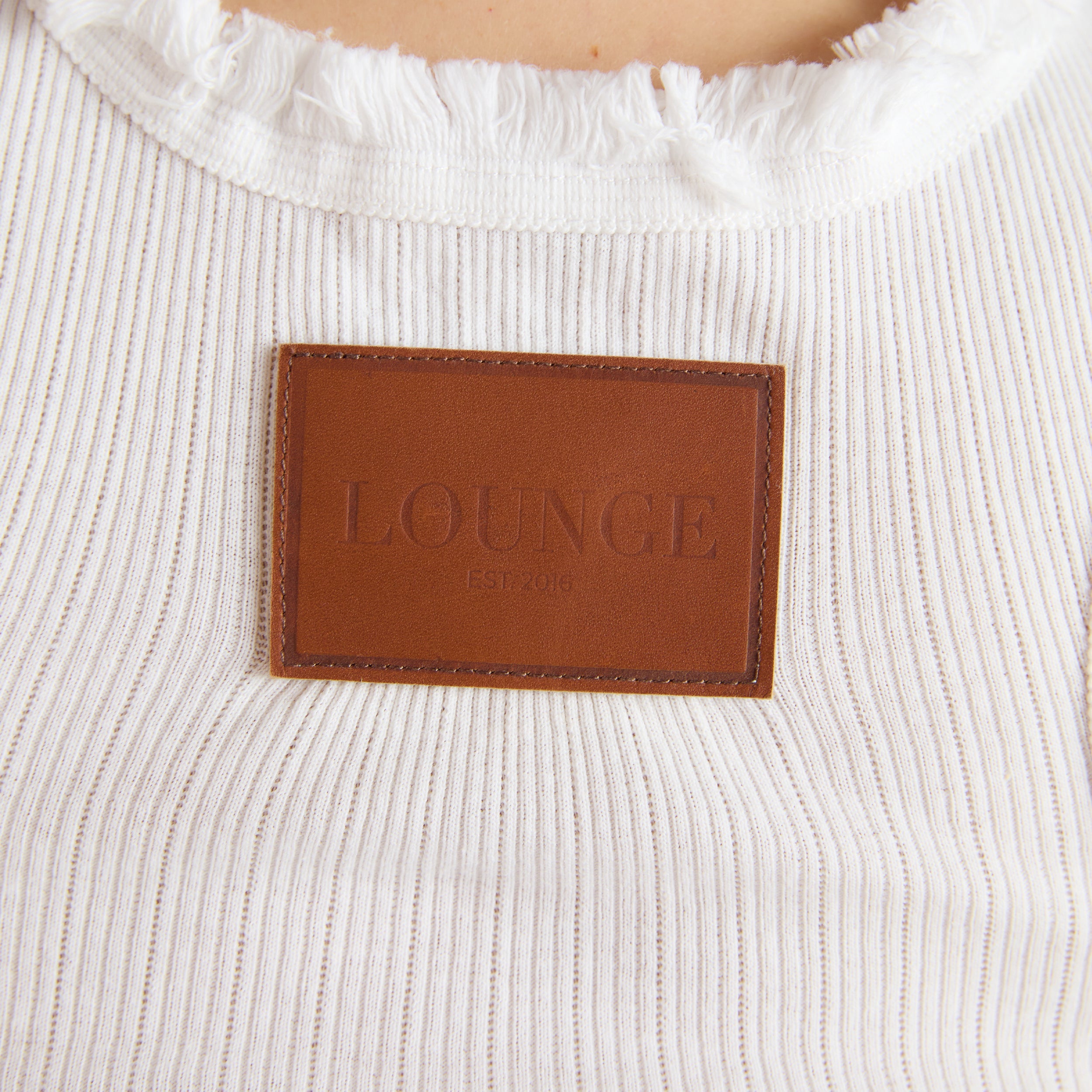 Gerafelde Tank Top | Gerafelde Tank Top - Wit