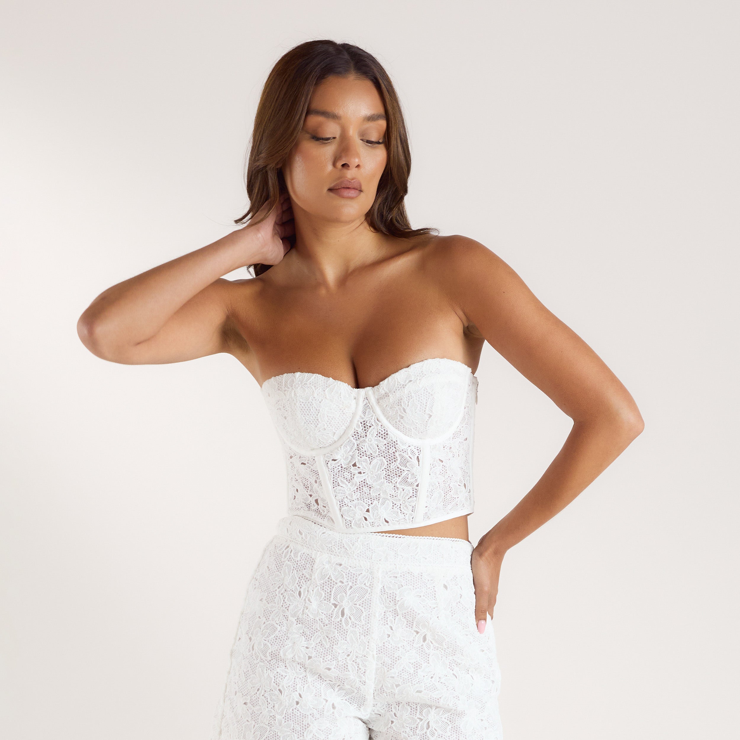Lace Corset Top | Lace Corset Top - Wit