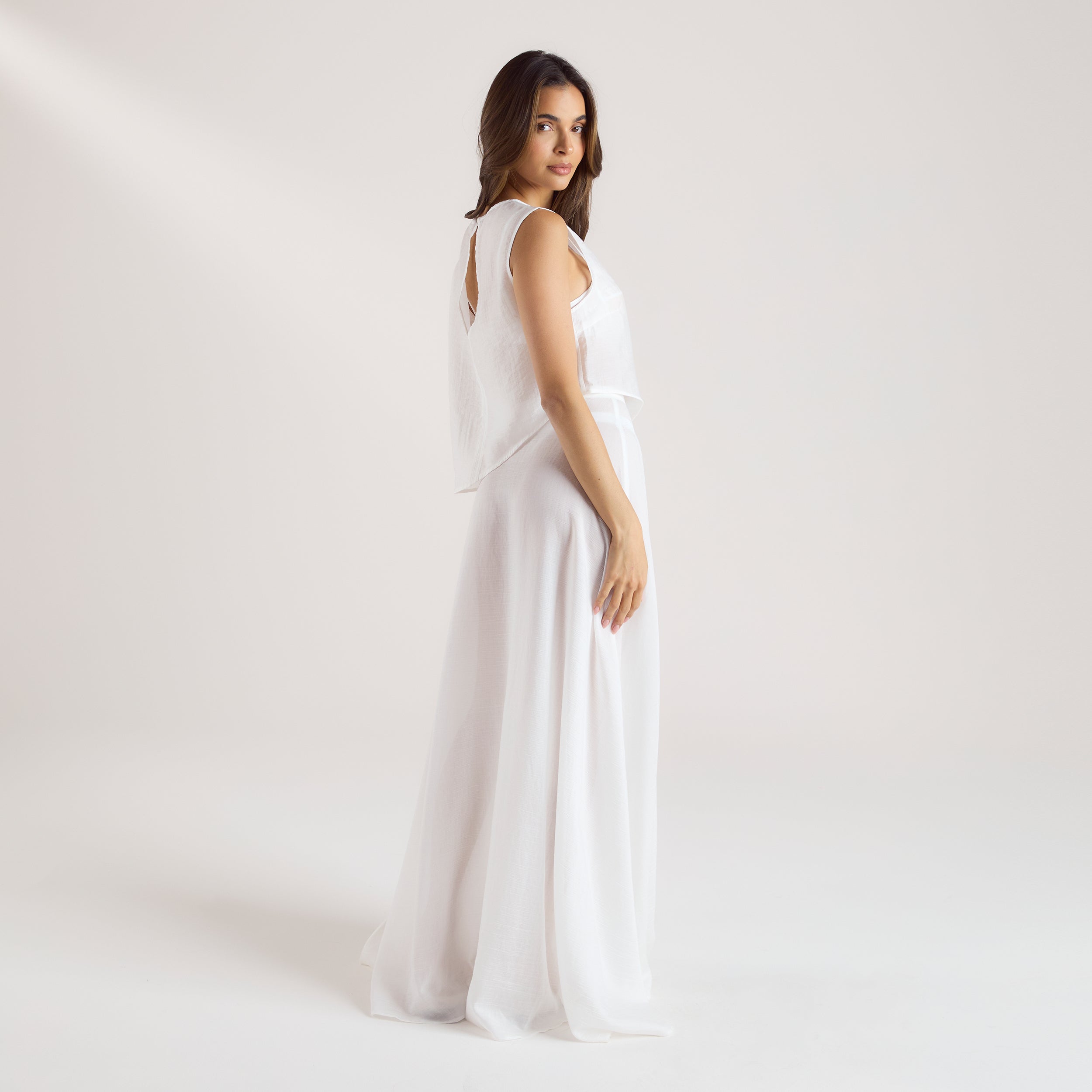 Sheer Maxi Rok | Sheer Maxi Rok - Wit