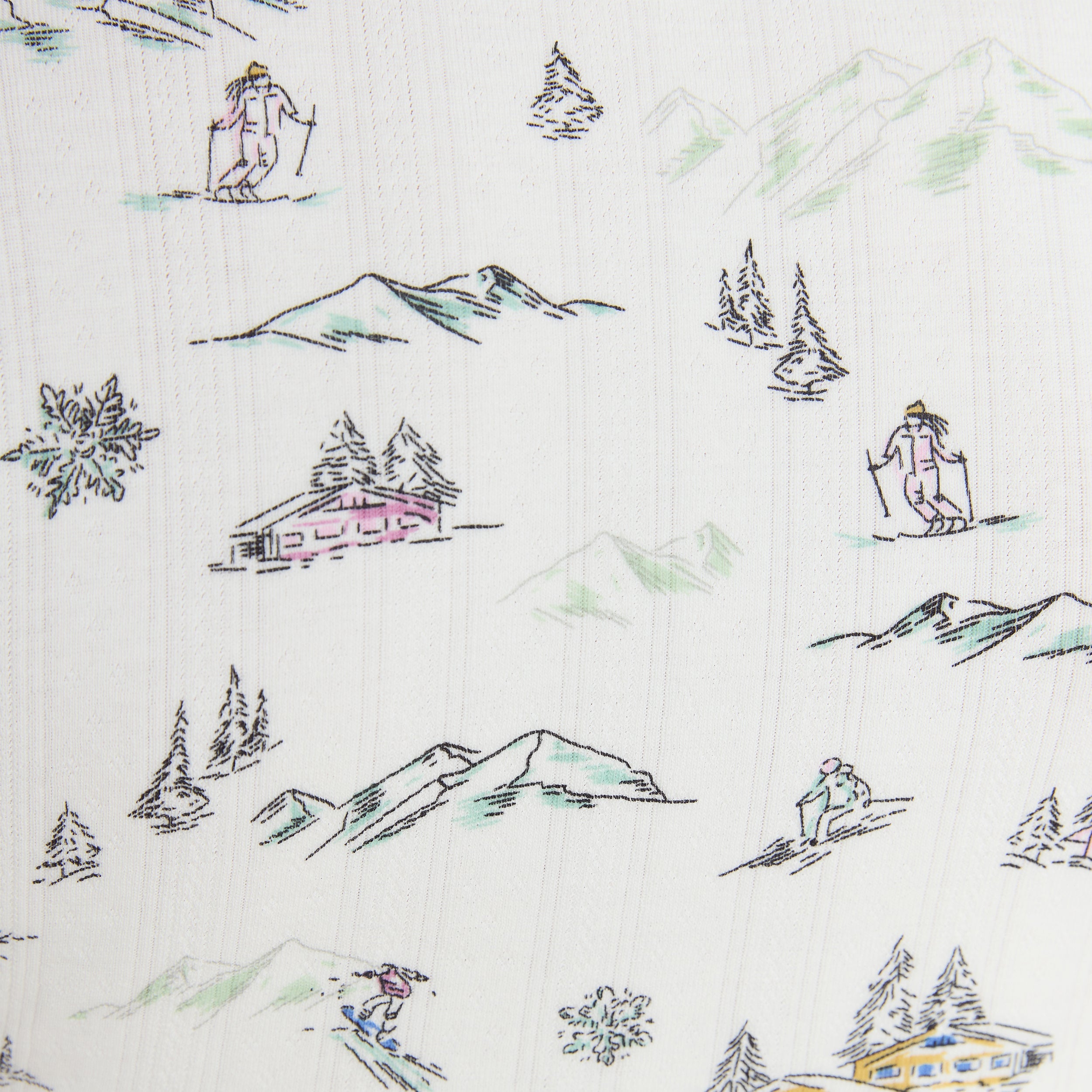 Alpine Dreams Pointelle Romper | Alpine Dreams Pointelle Romper - Ski-print