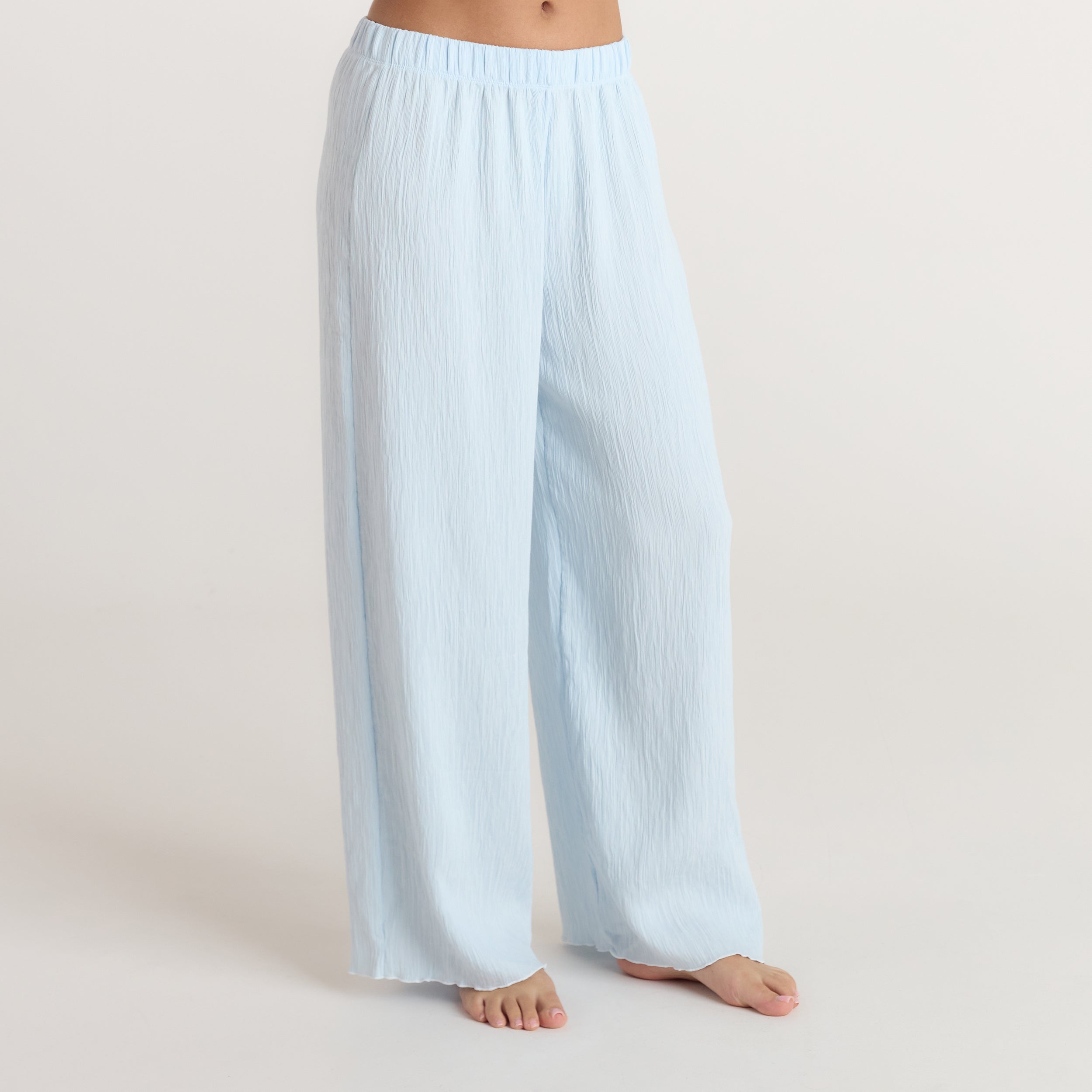Crinkle Pyjamabroek | Crinkle Pyjamabroek - Blauw