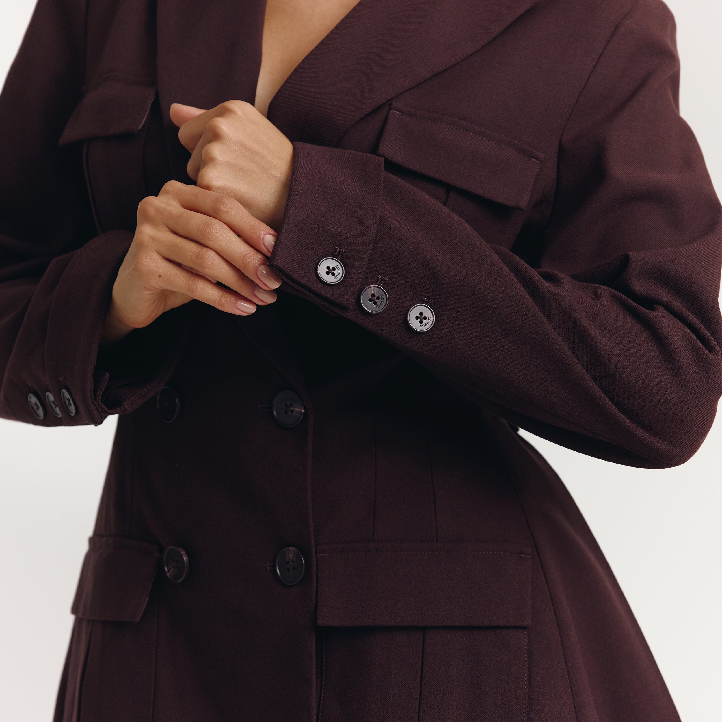 Blazerjurk | Blazerjurk - Chocolade