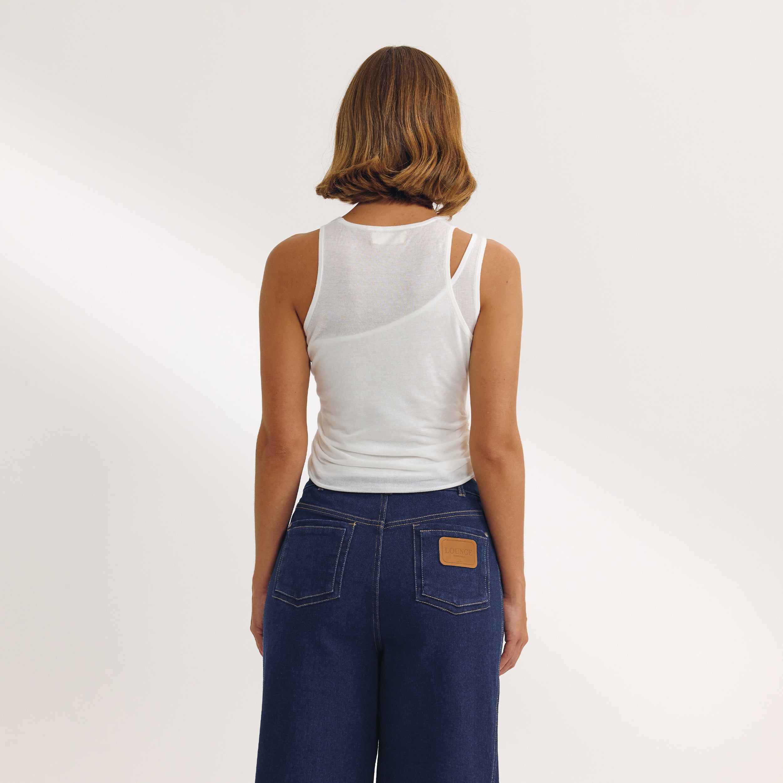 Gelaagde Tanktop | Gelaagde Tanktop - Wit