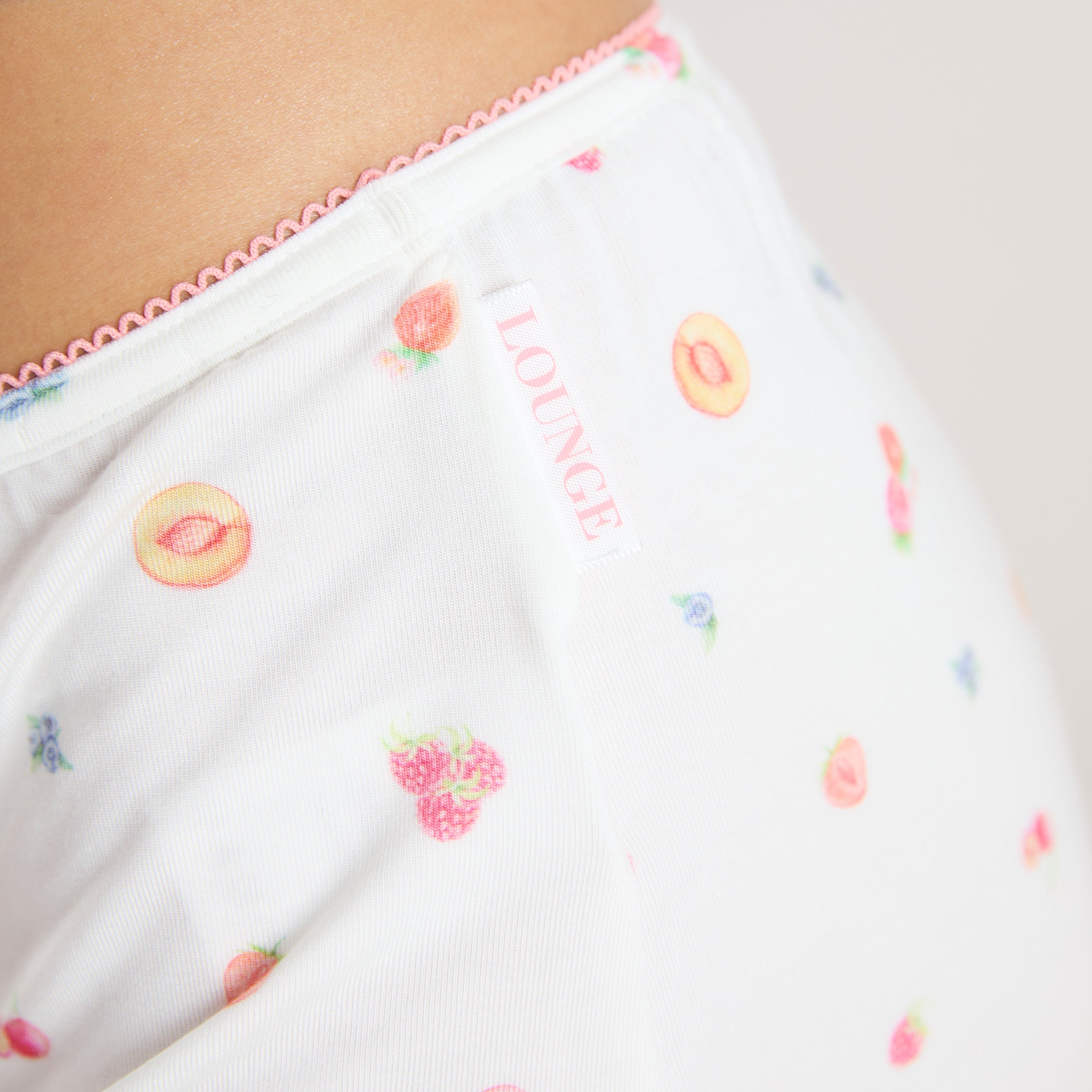 Modal Pyjama Shorts | Modal Pyjama Shorts - Witte Fruitprint