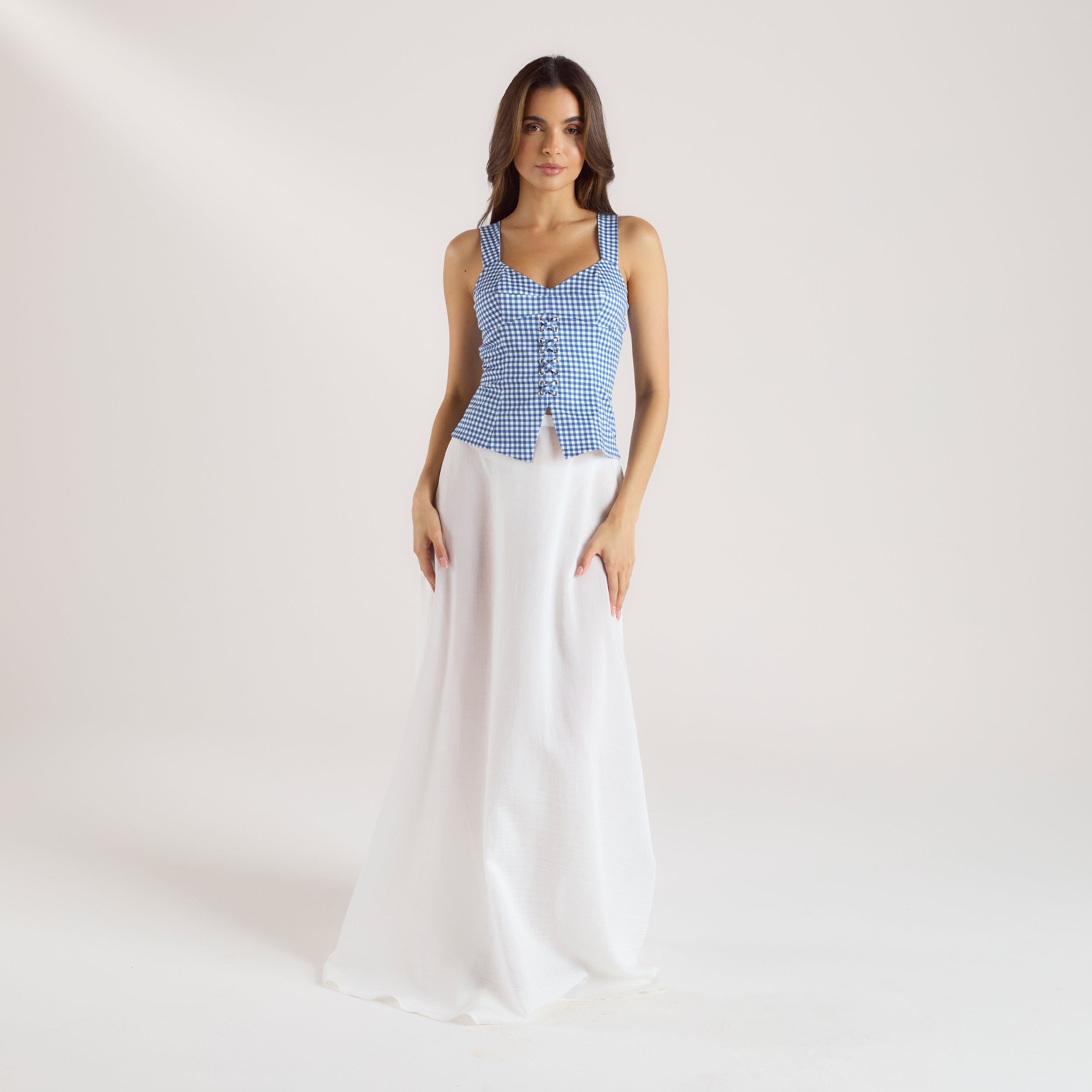 Corset Top | Corset Top - Blauw