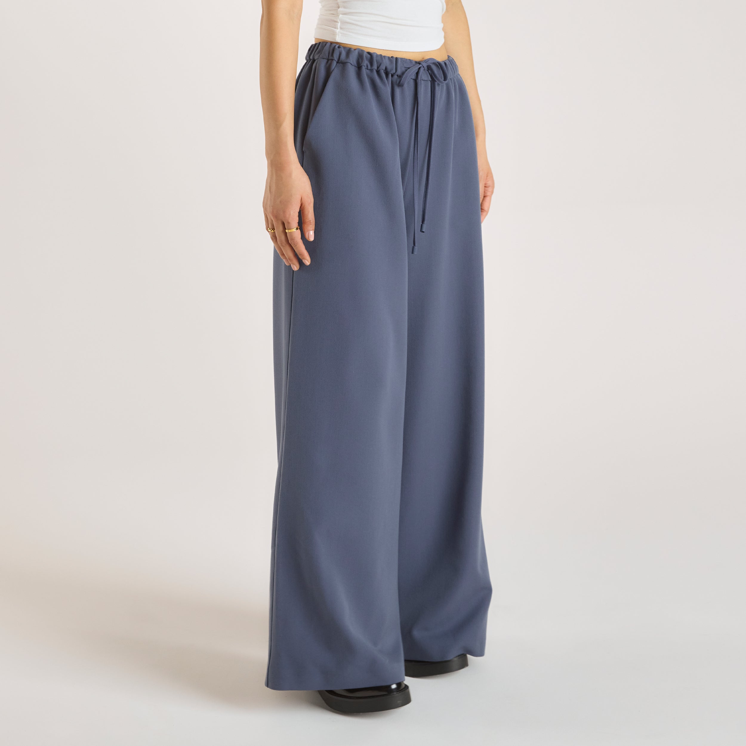 Relaxed-Fit Tailored Broek | Relaxed-Fit Tailored Broek - Blauw
