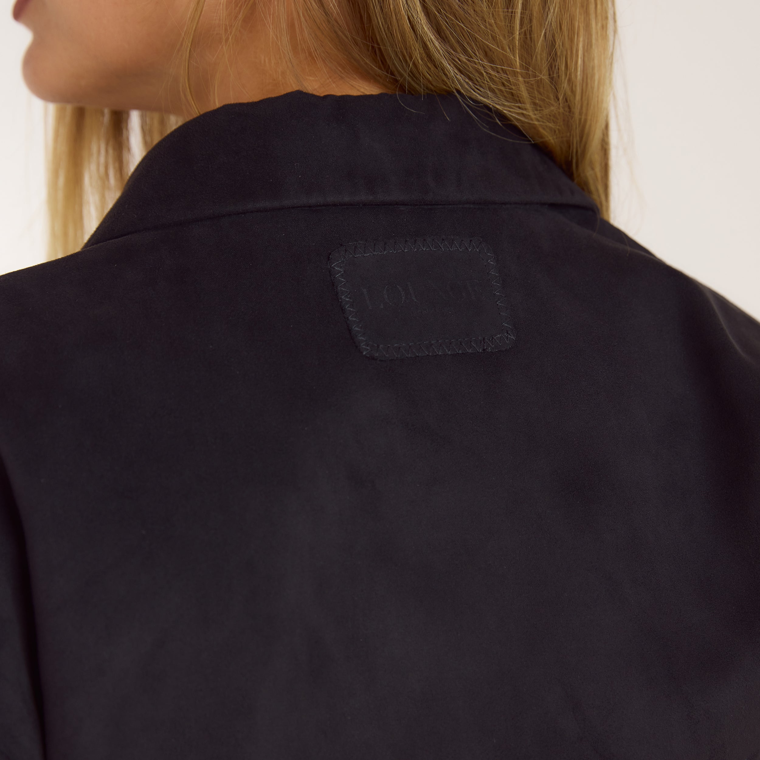 Suedette Blazer | Suedette Blazer - Zwart