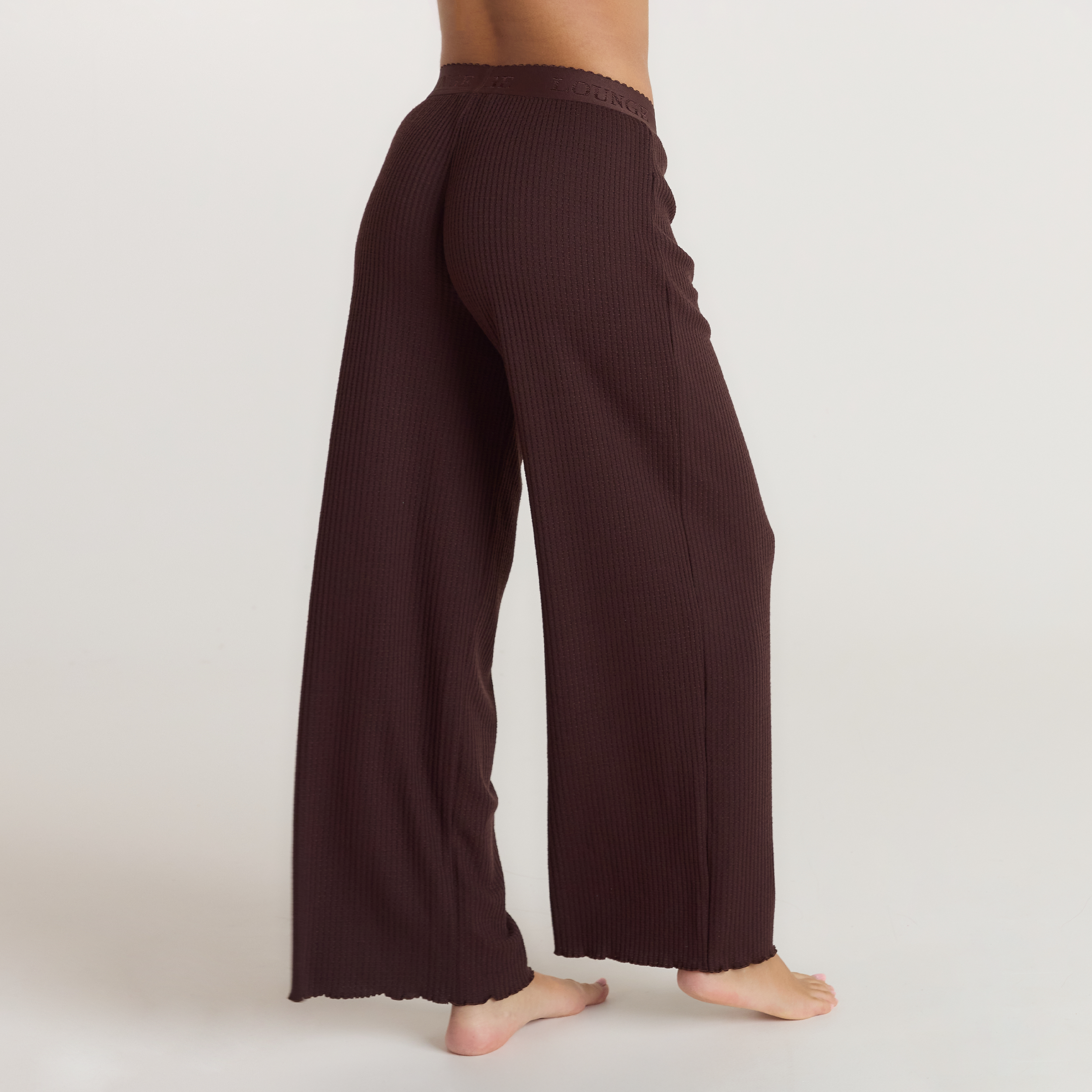 Soft Waffle Pyjama Broek | Soft Waffle Pyjama Broek - Donker Chocoladekleurig