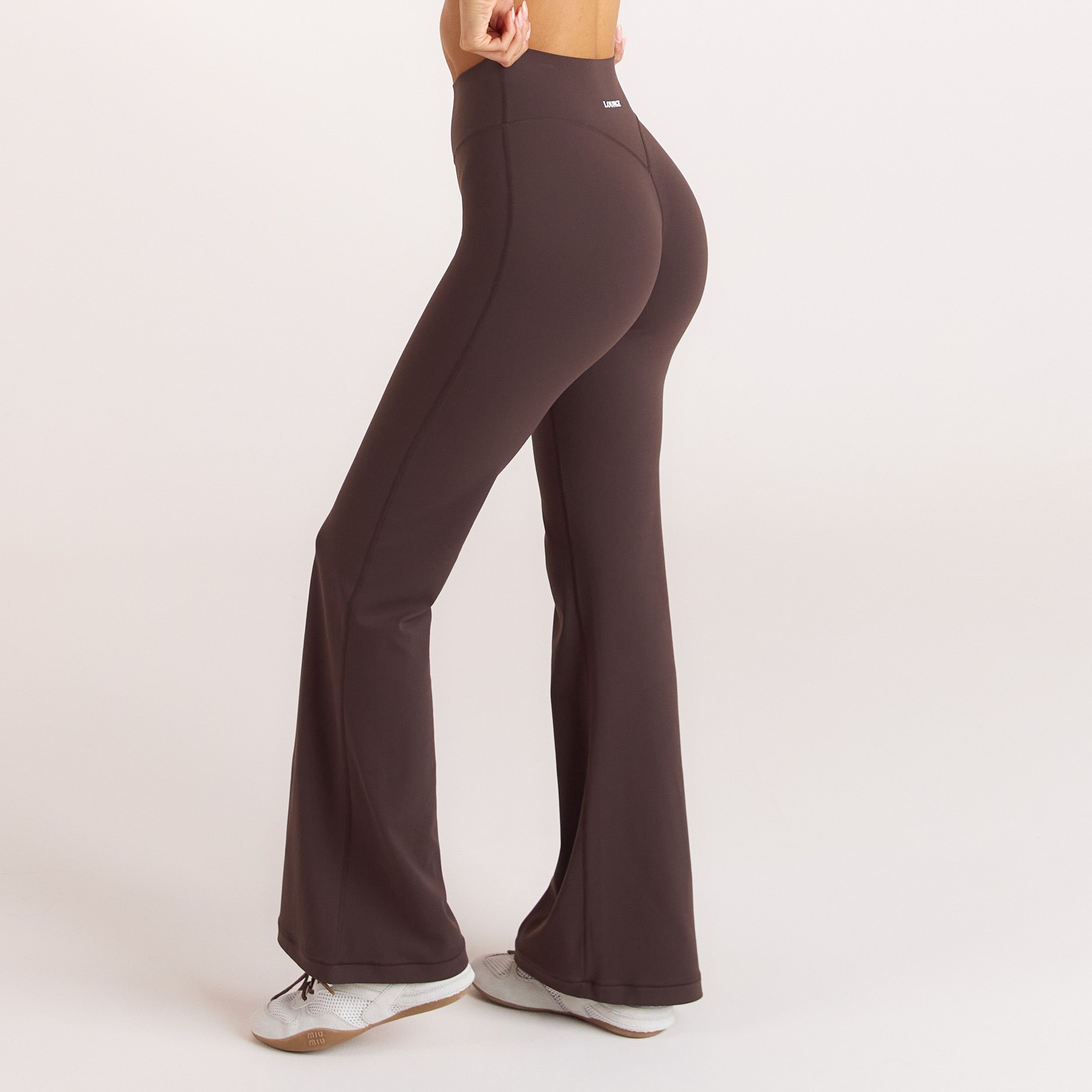 ContourSoft Uitlopende Leggings - Donker Chocoladekleurig